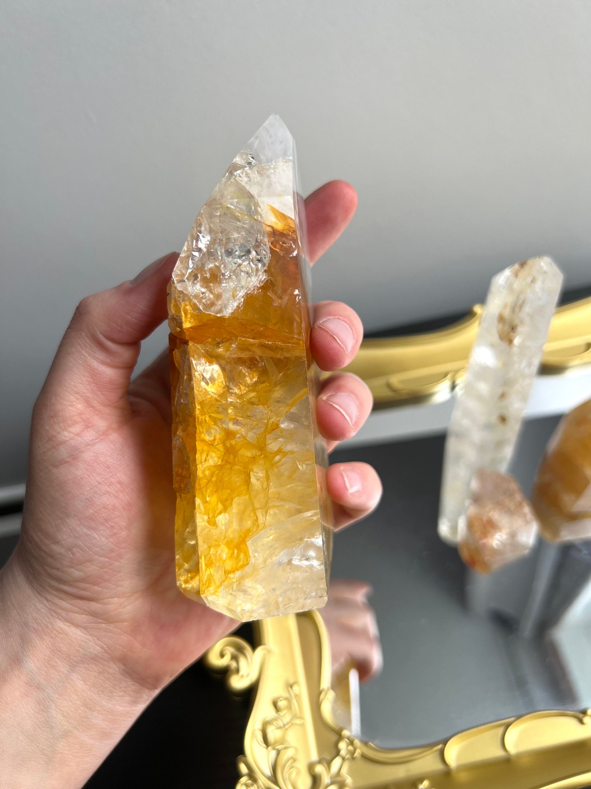 Large Golden Healer Tower | Hematoid in Quartz Tower