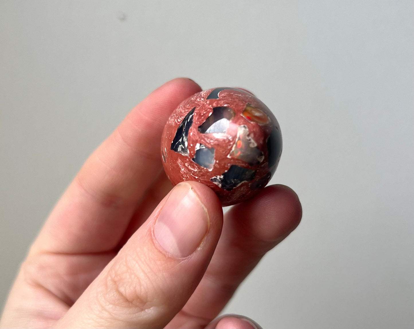 Beautiful Cantera Opal Egg Carving from Mexico