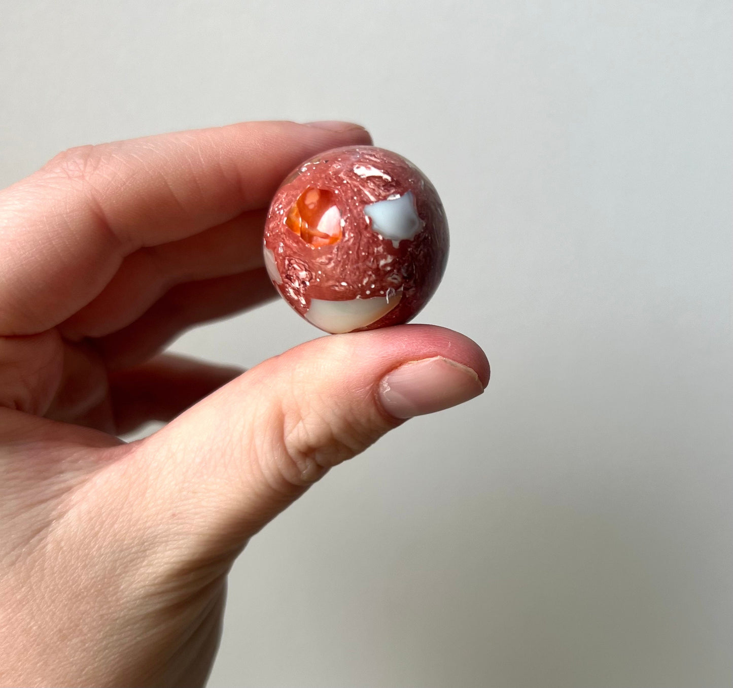 Beautiful Cantera Opal Egg Carving from Mexico