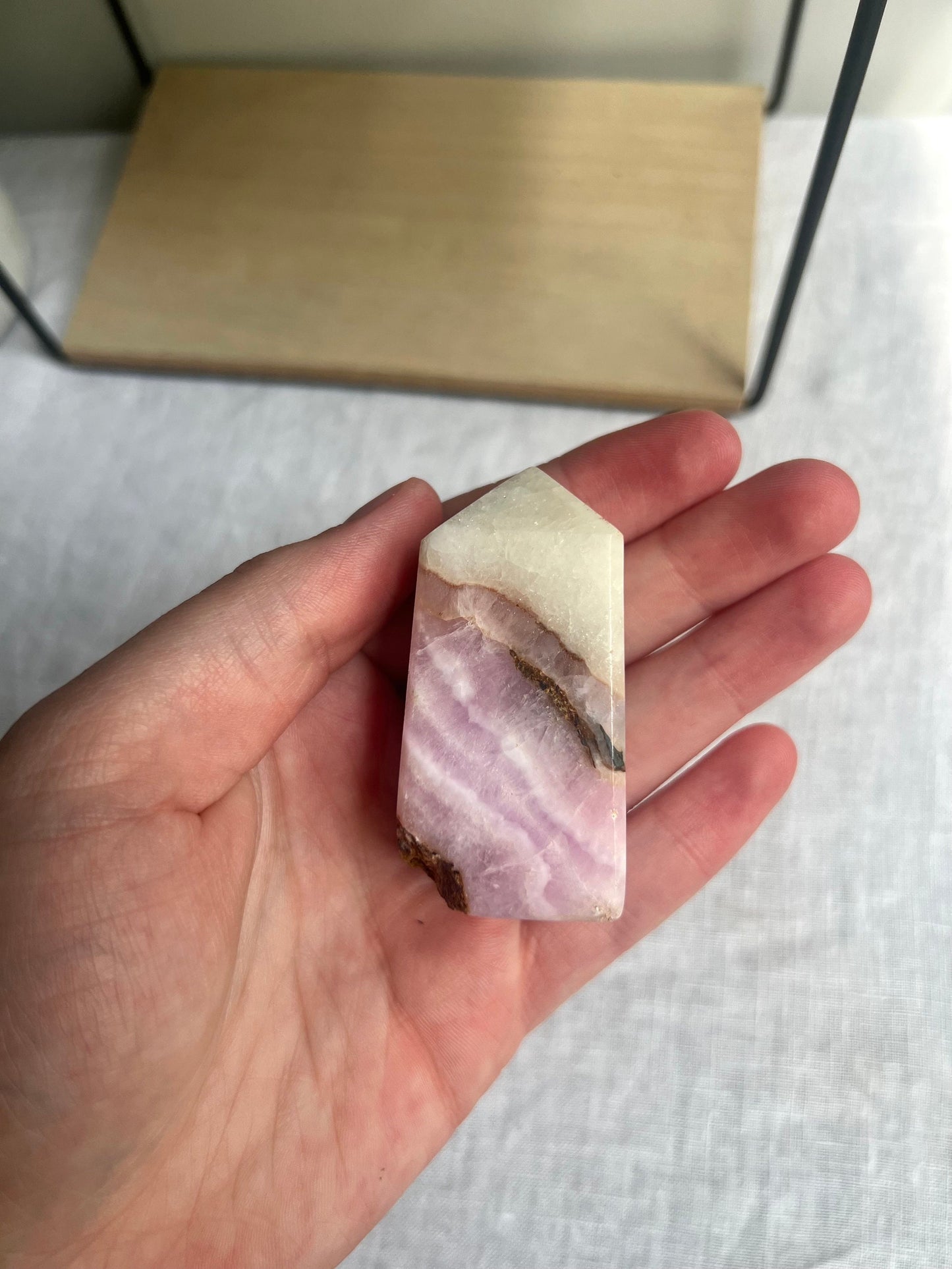 Gorgeous Pink Aragonite Tower | Banded Pink Aragonite Obelisk