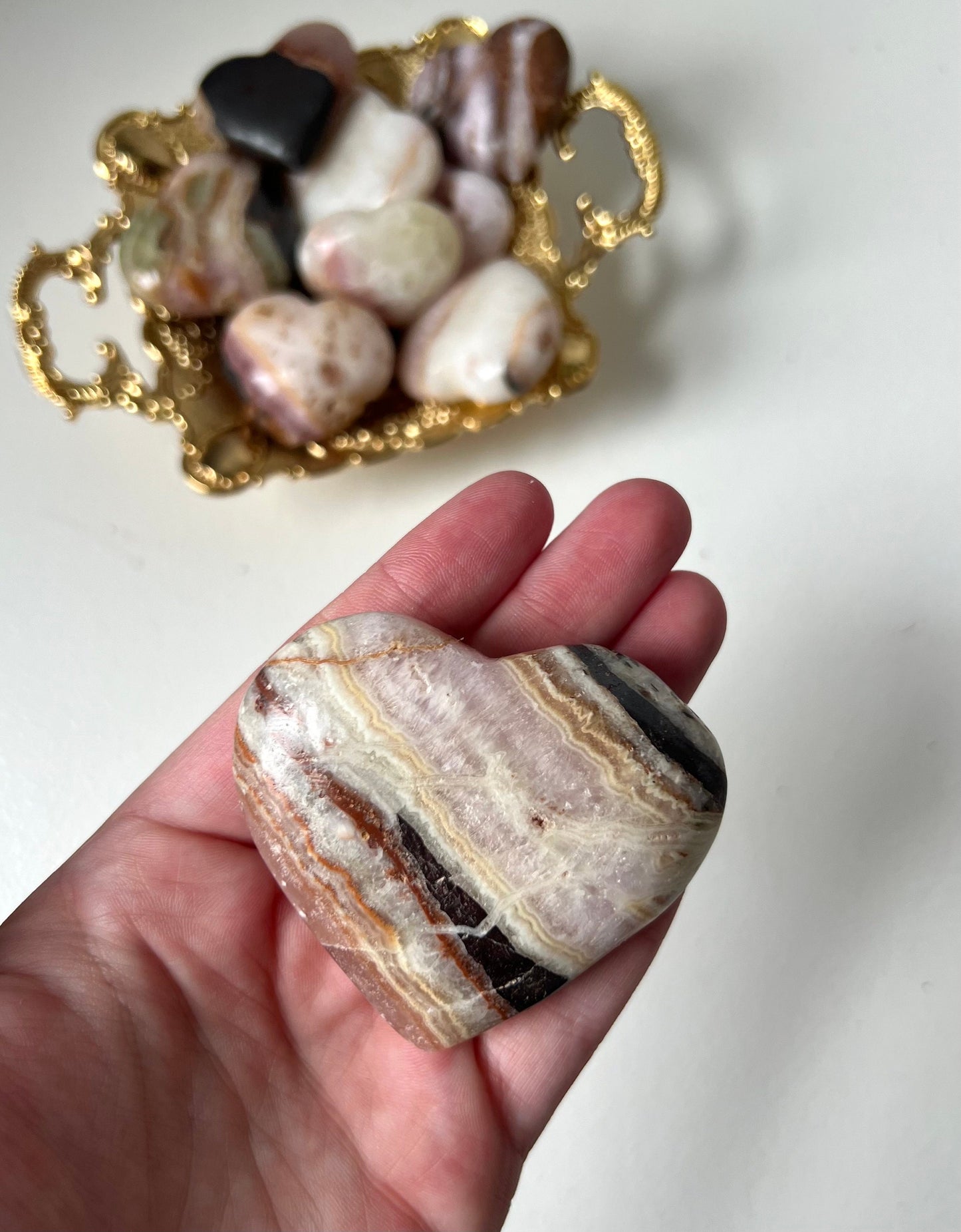 Beautiful Large Pink Aragonite Puffy Heart from Pakistan