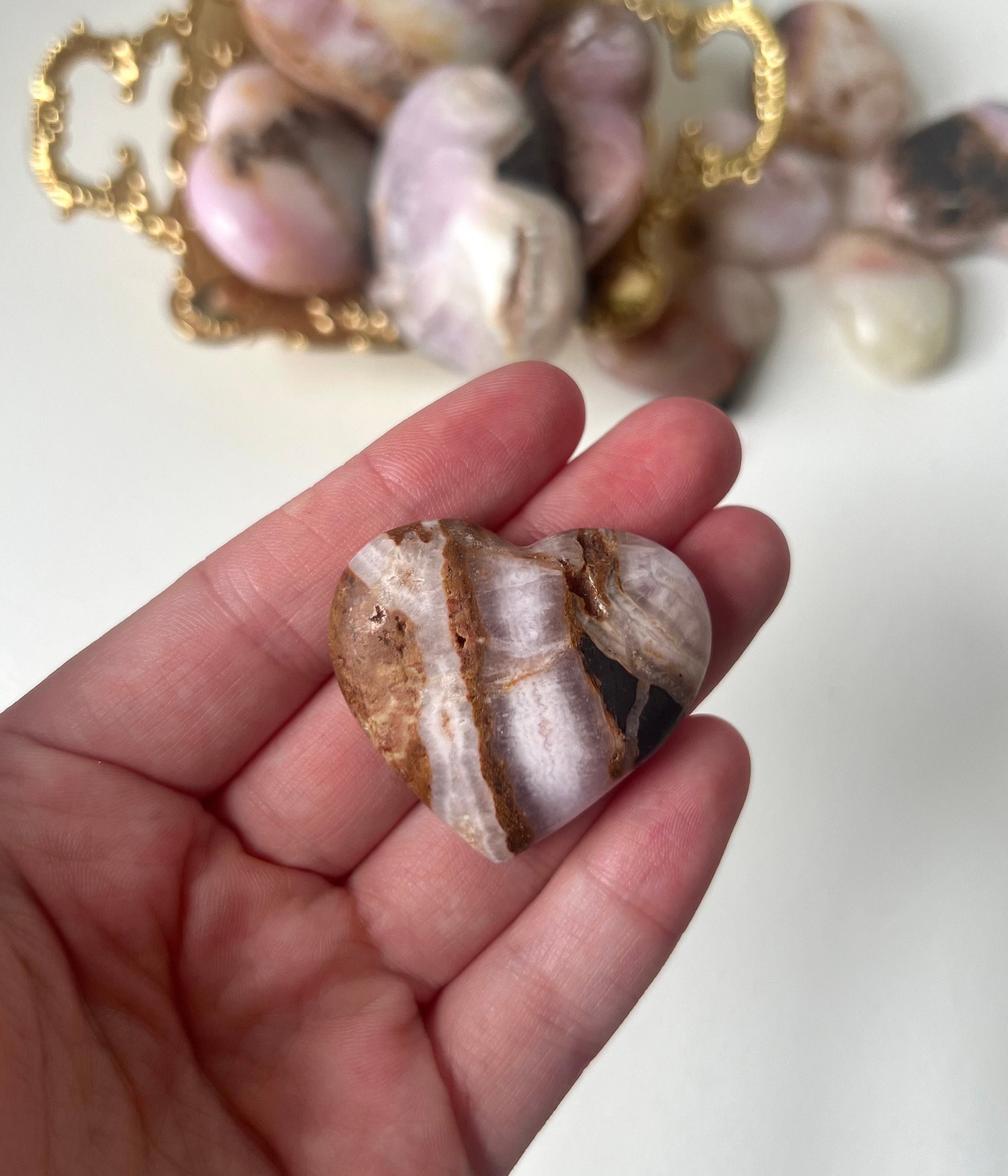 Beautiful Small Pink Aragonite Puffy Heart from Pakistan