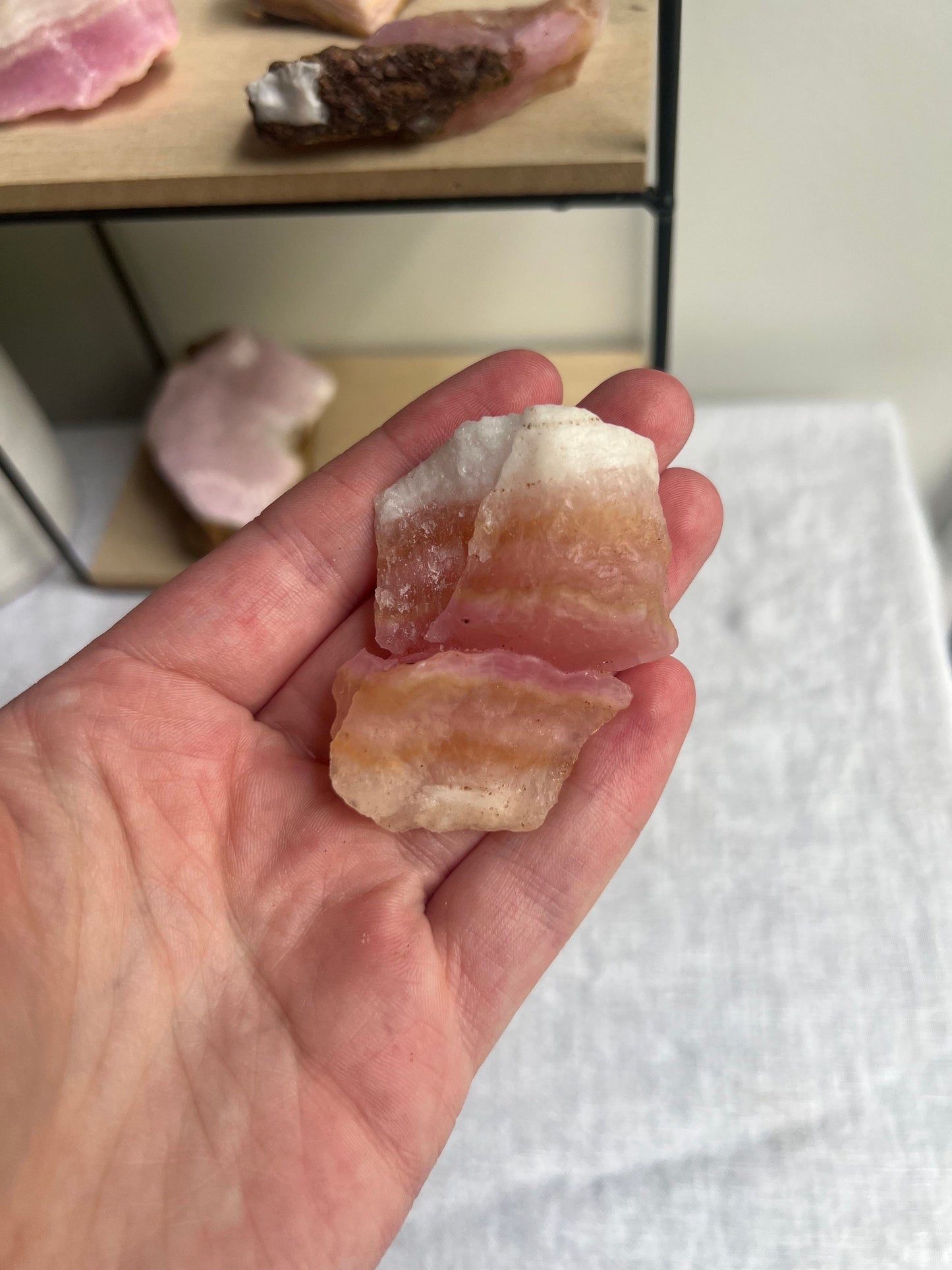 Stunning Raw Pink Aragonite Specimen from Pakistan