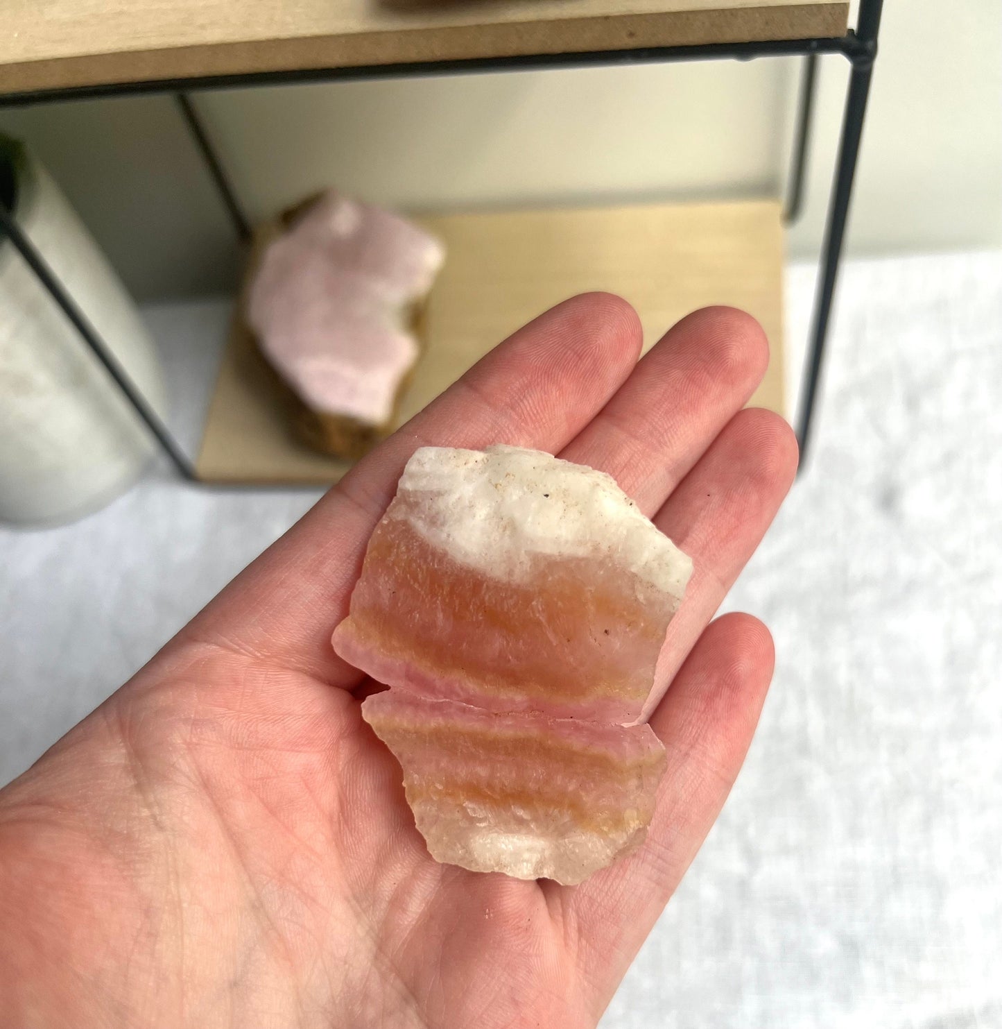 Stunning Raw Pink Aragonite Specimen from Pakistan