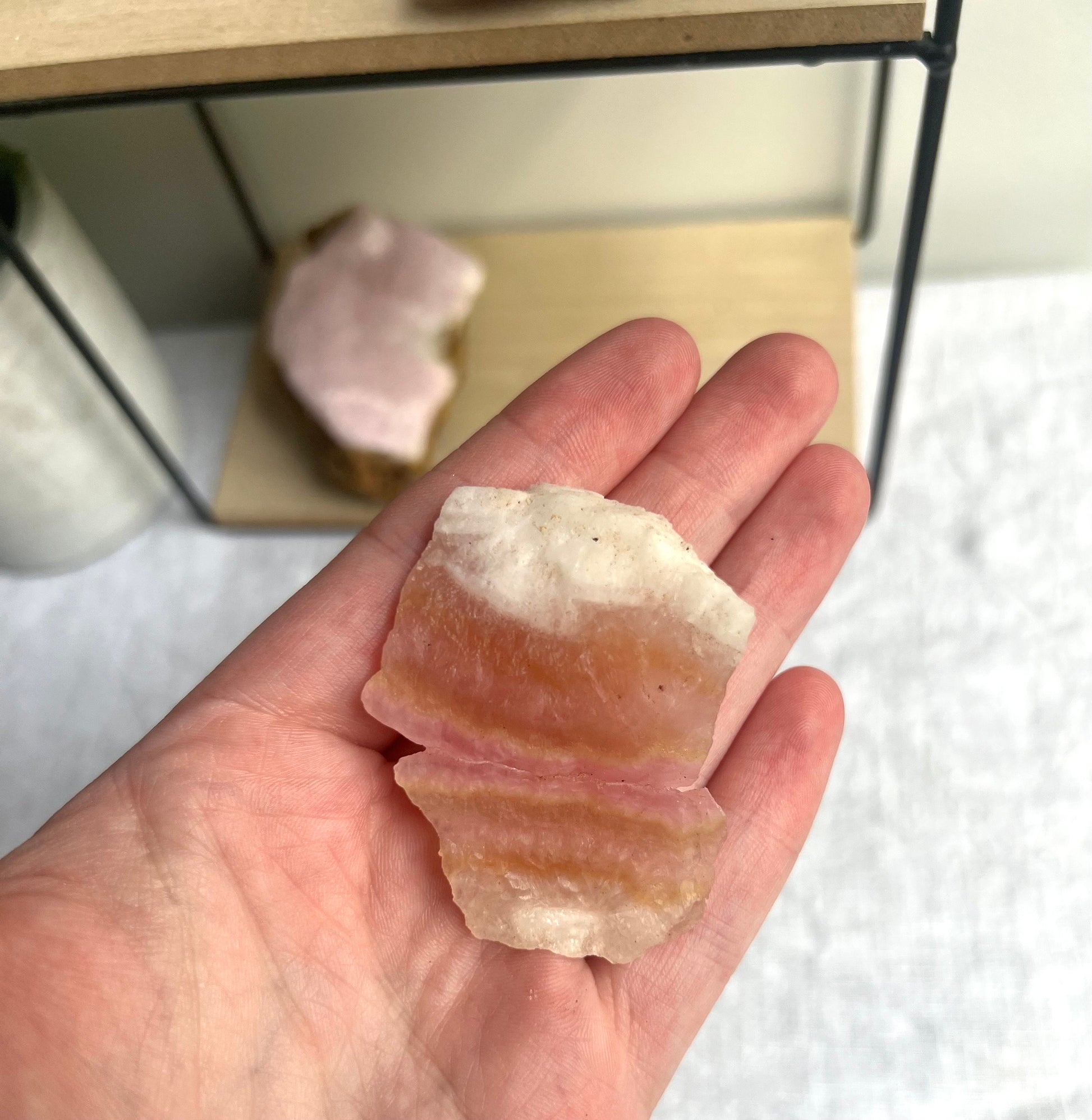 Stunning Raw Pink Aragonite Specimen from Pakistan
