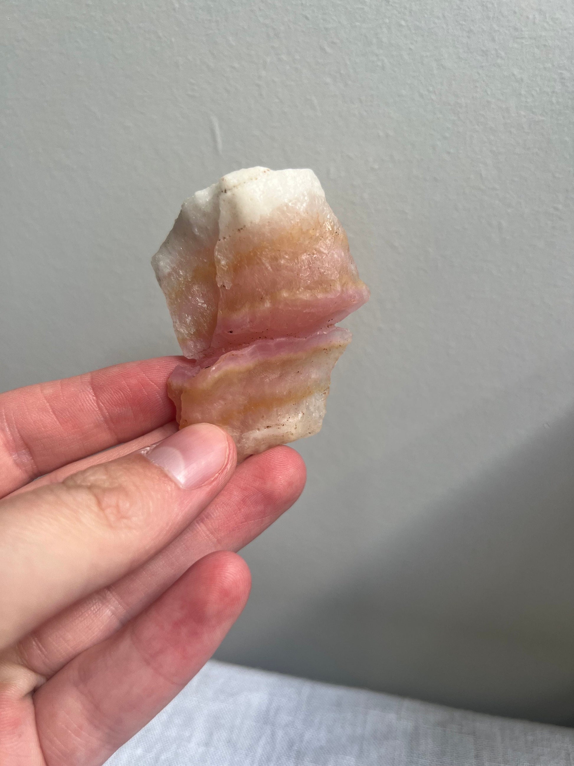 Stunning Raw Pink Aragonite Specimen from Pakistan