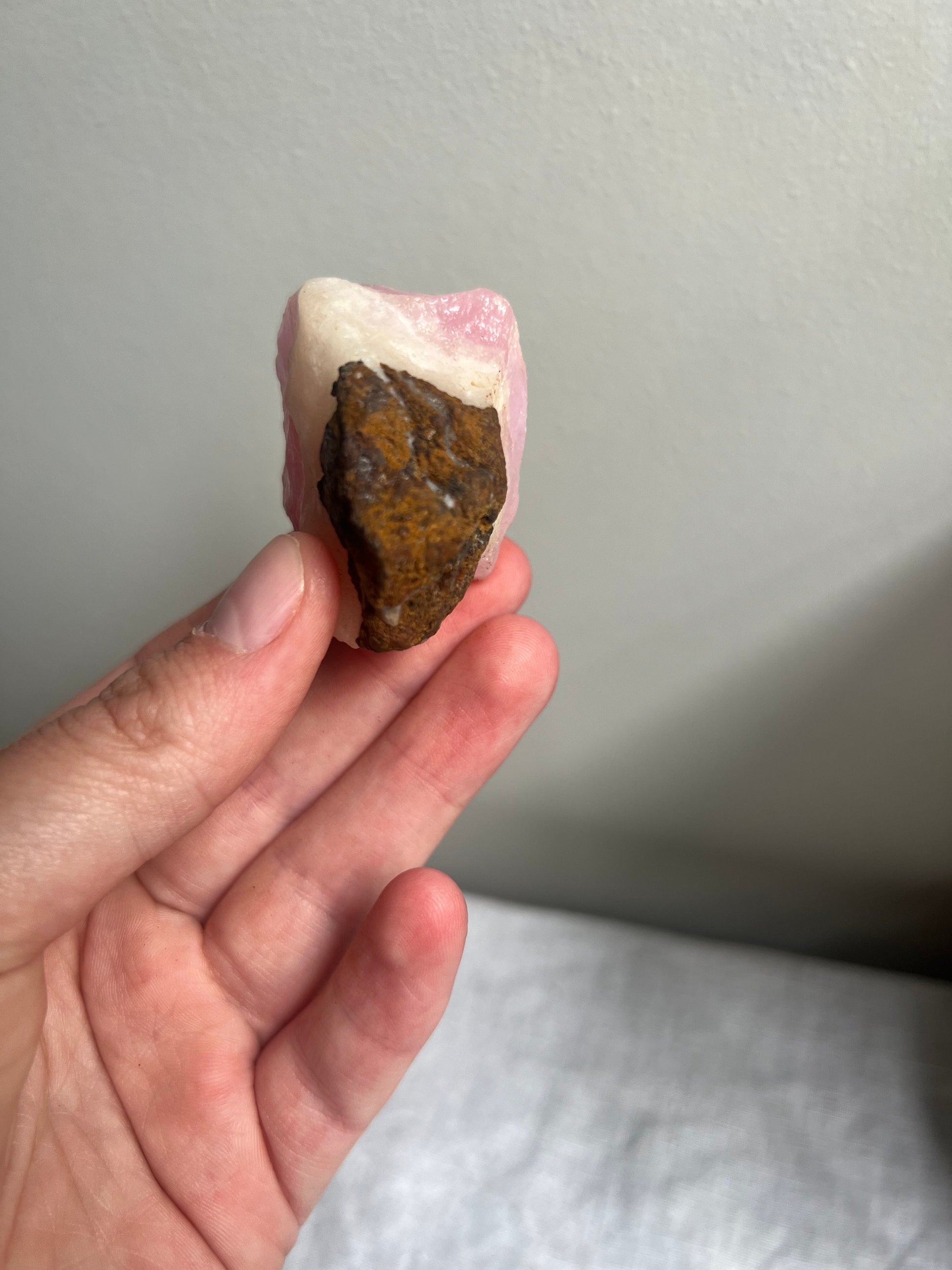 Stunning Raw Pink Aragonite Specimen from Pakistan