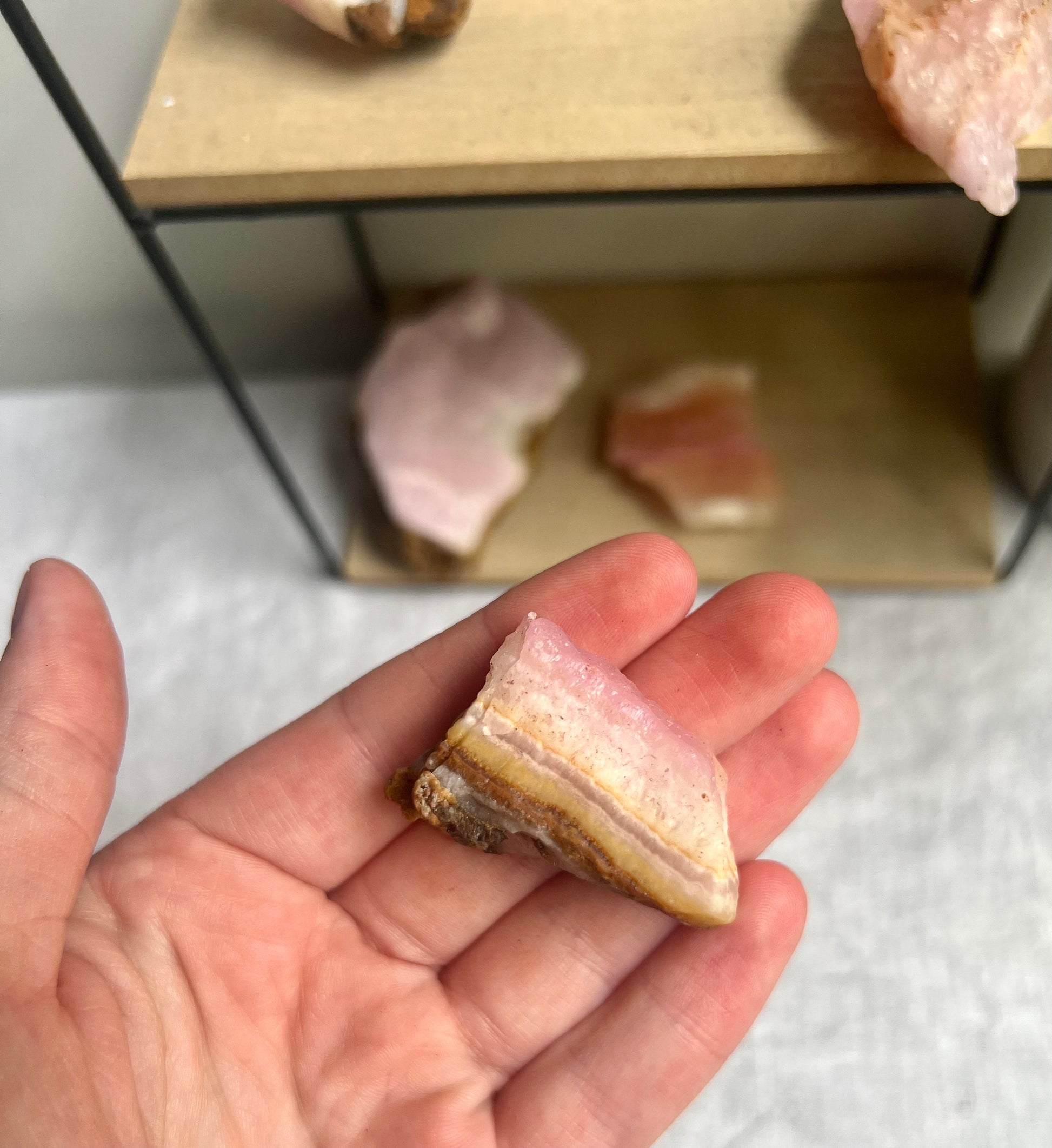 Stunning Raw Pink Aragonite Specimen from Pakistan
