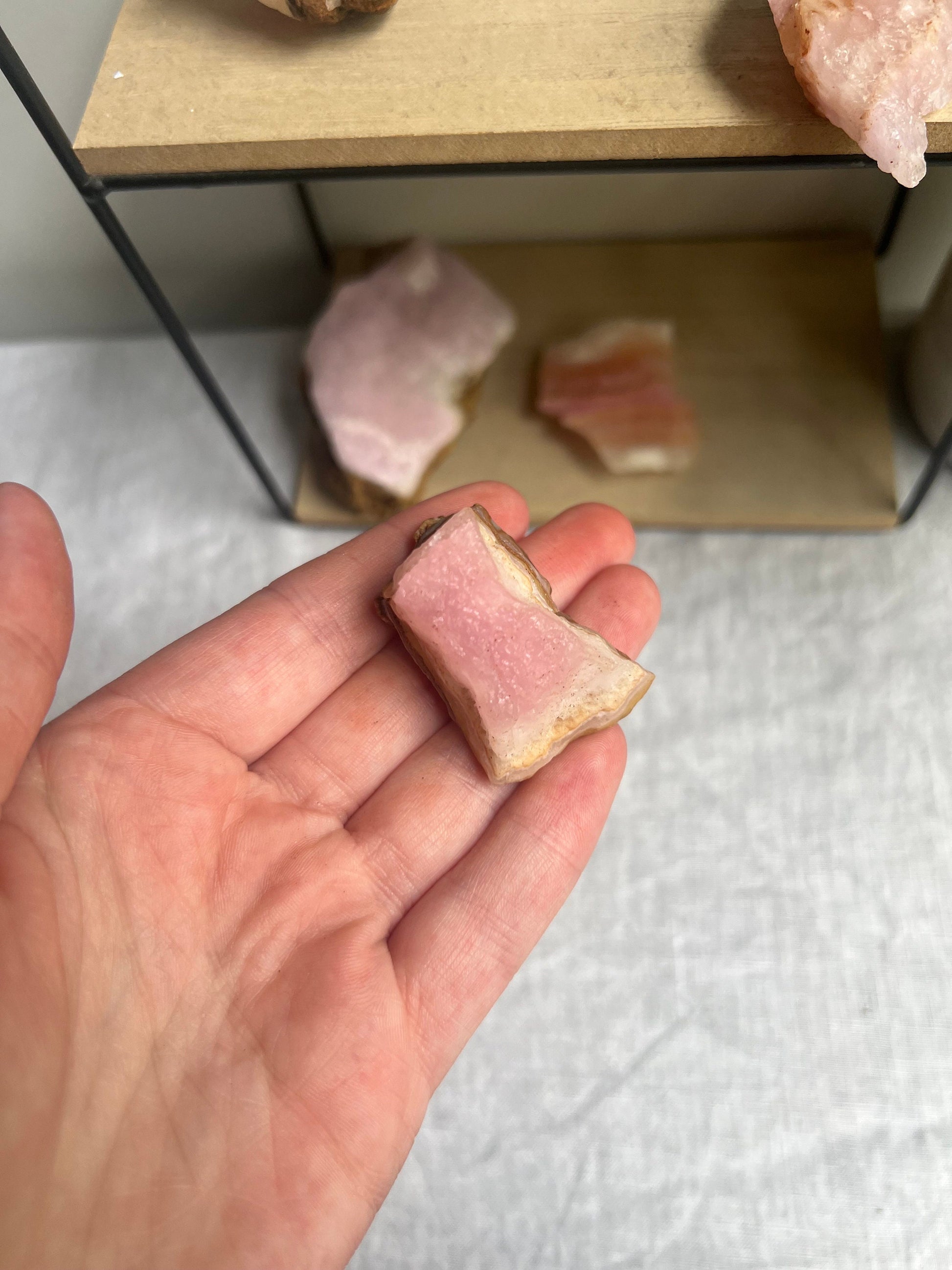 Stunning Raw Pink Aragonite Specimen from Pakistan