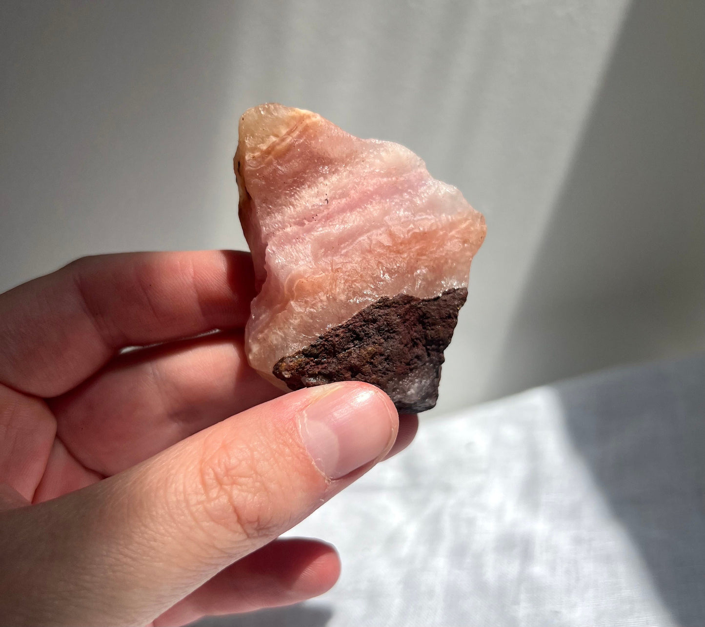 Stunning Raw Pink Aragonite Specimen from Pakistan
