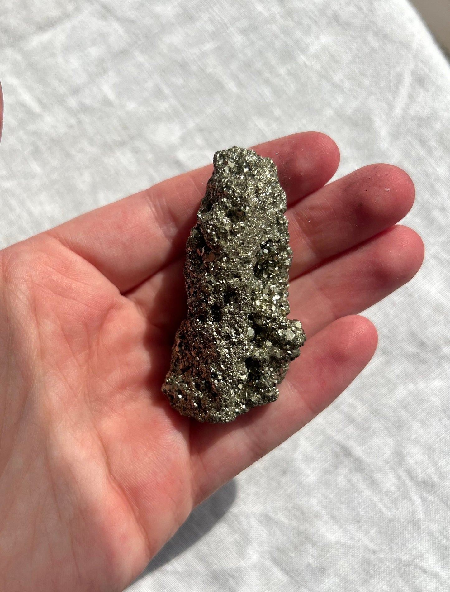 Beautiful Raw Pyrite Cluster from Peru | Peruvian Pyrite 0.074kg