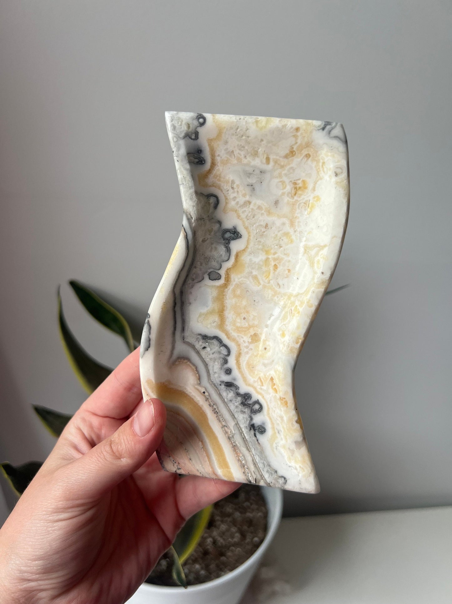 Onyx Dish | Mexican Banded Calcite Trinket Dish