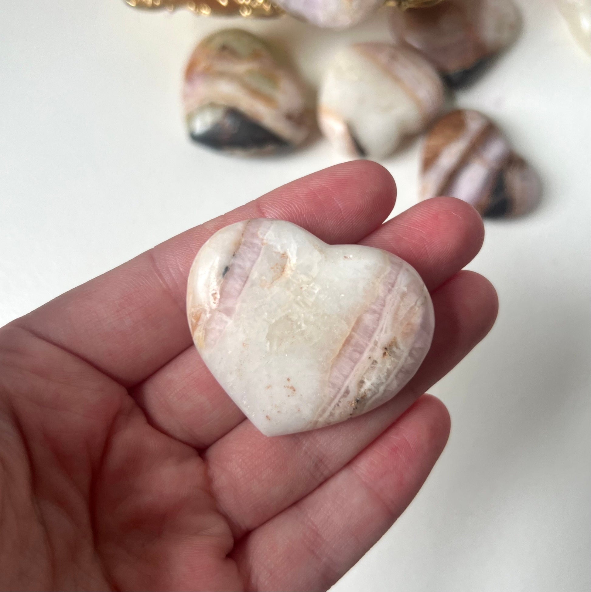 Beautiful Small Pink Aragonite Puffy Heart from Pakistan