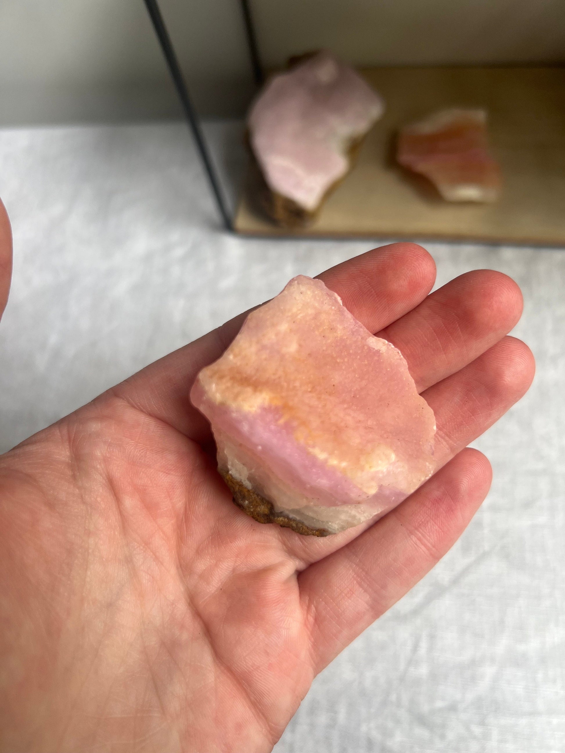 Stunning Raw Pink Aragonite Specimen from Pakistan