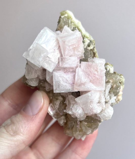 Rare Pink Halite on Trona from Owen’s Lake