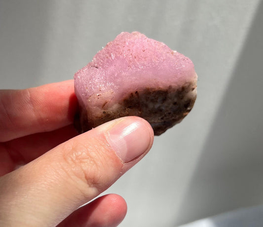 Stunning Raw Pink Aragonite Specimen from Pakistan