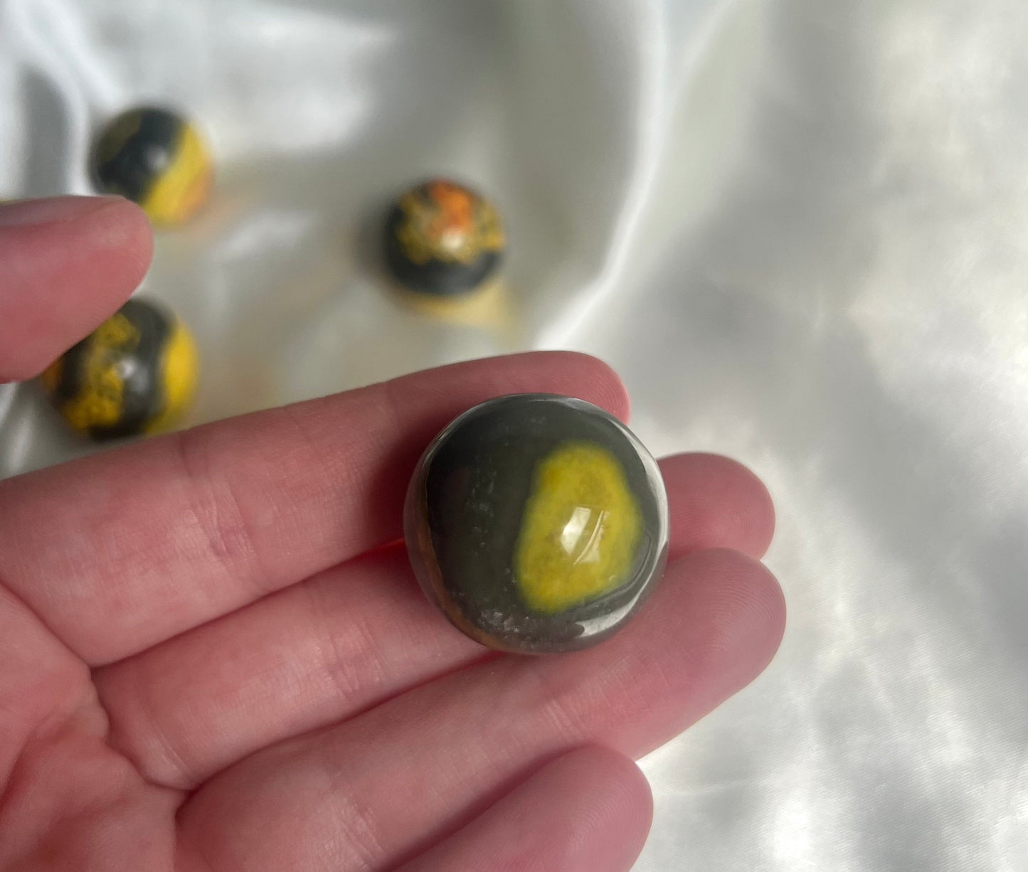 Bumble Bee Jasper Mini Sphere Carving | Bumblebee Jasper Crystal Ball
