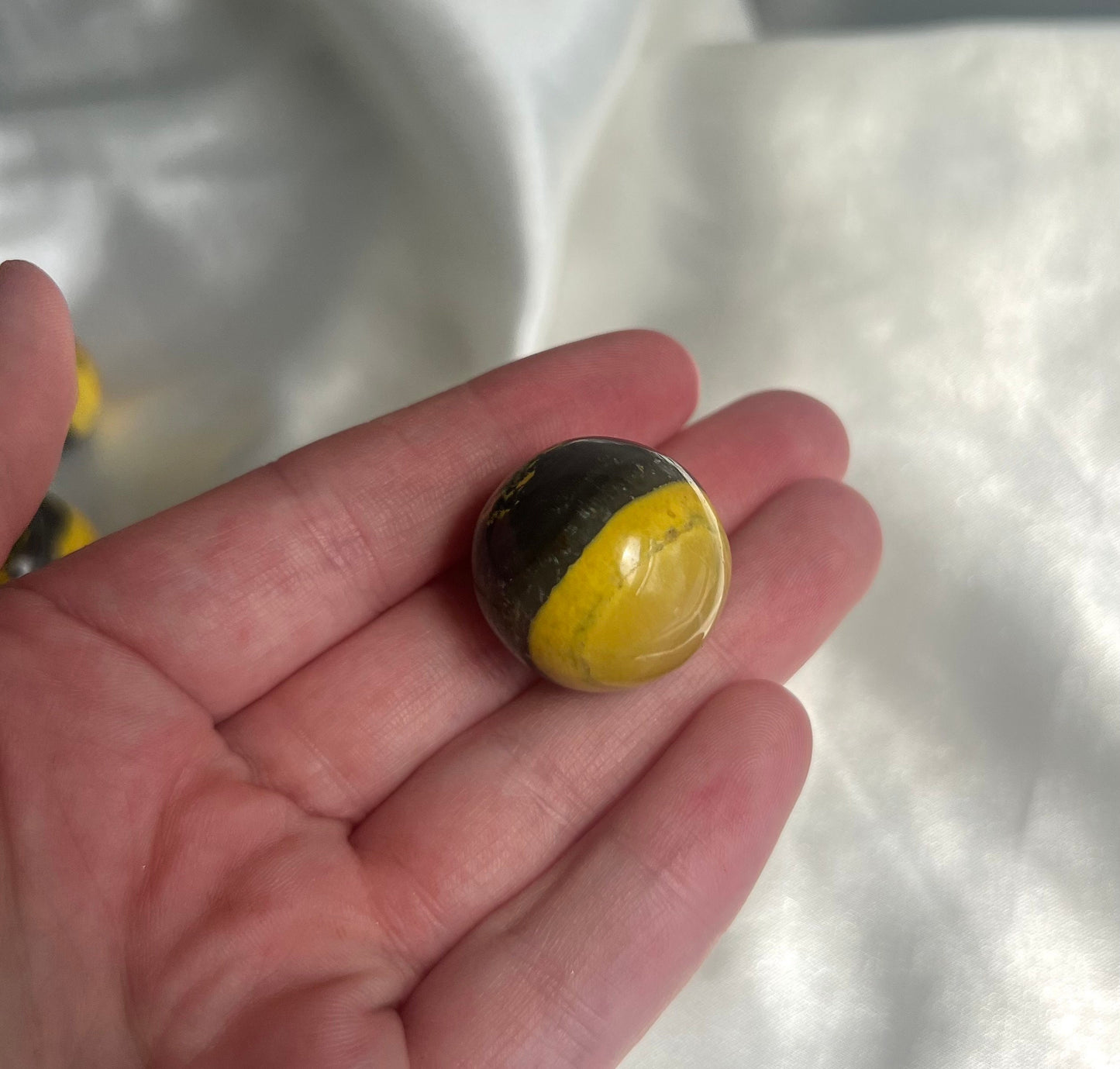 Bumble Bee Jasper Mini Sphere Carving | Bumblebee Jasper Crystal Ball