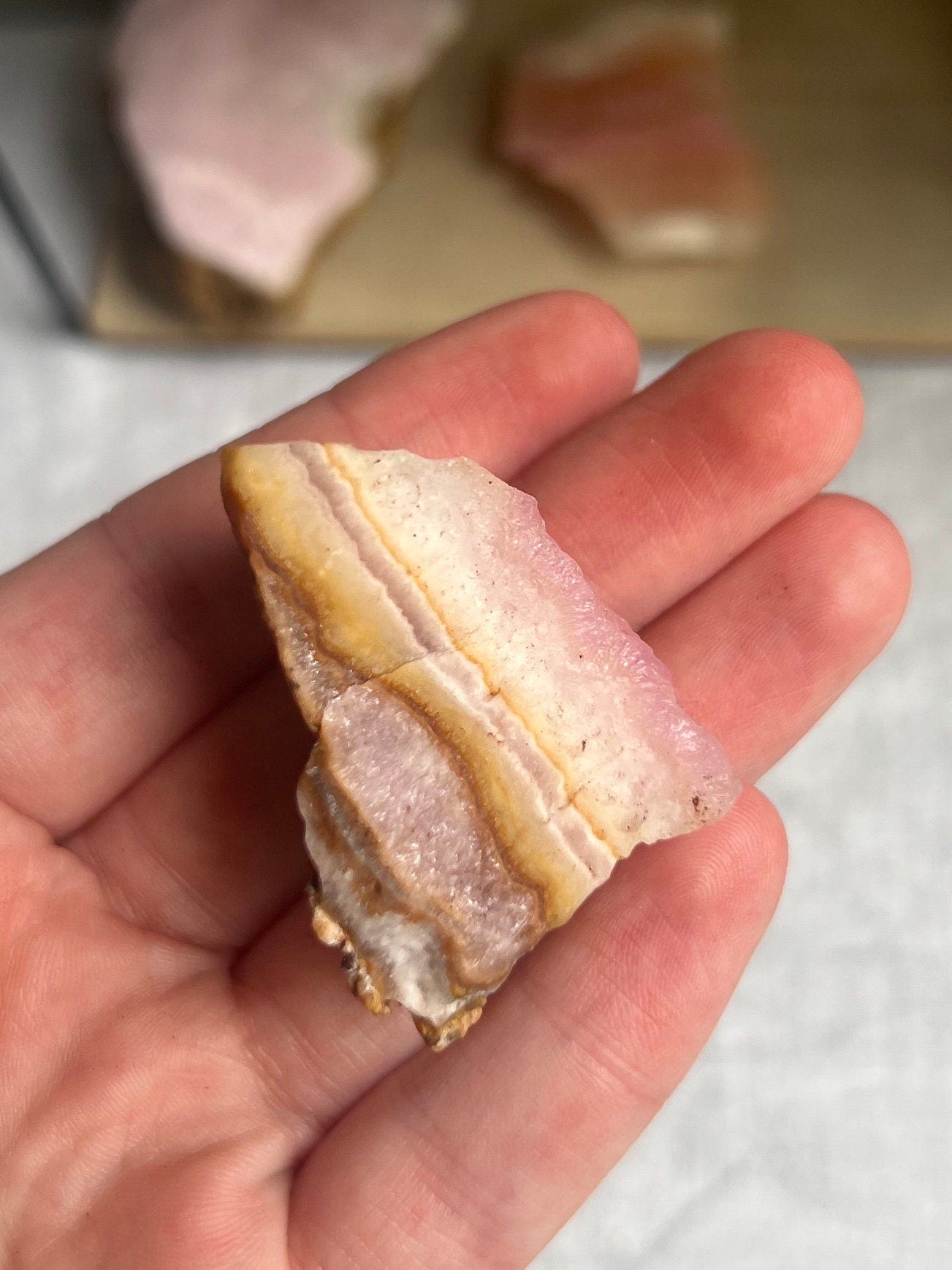Stunning Raw Pink Aragonite Specimen from Pakistan