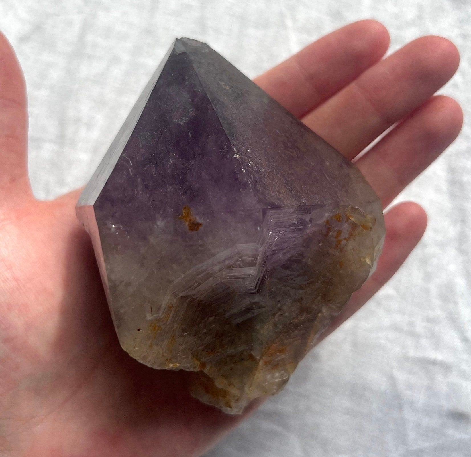 Beautiful Large Amethyst Point with Iron Inclusions from Congo