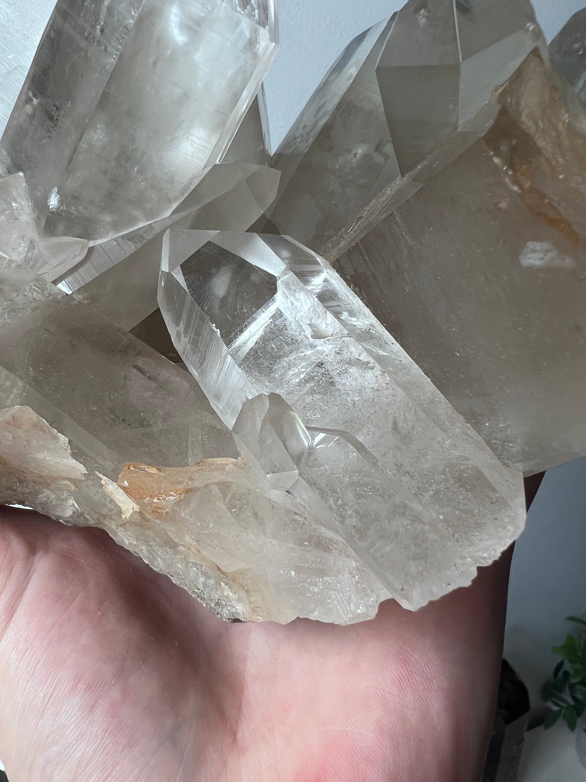Stunning Large Smoky Lemurian Quartz Cluster from Brazil (2.704kg)