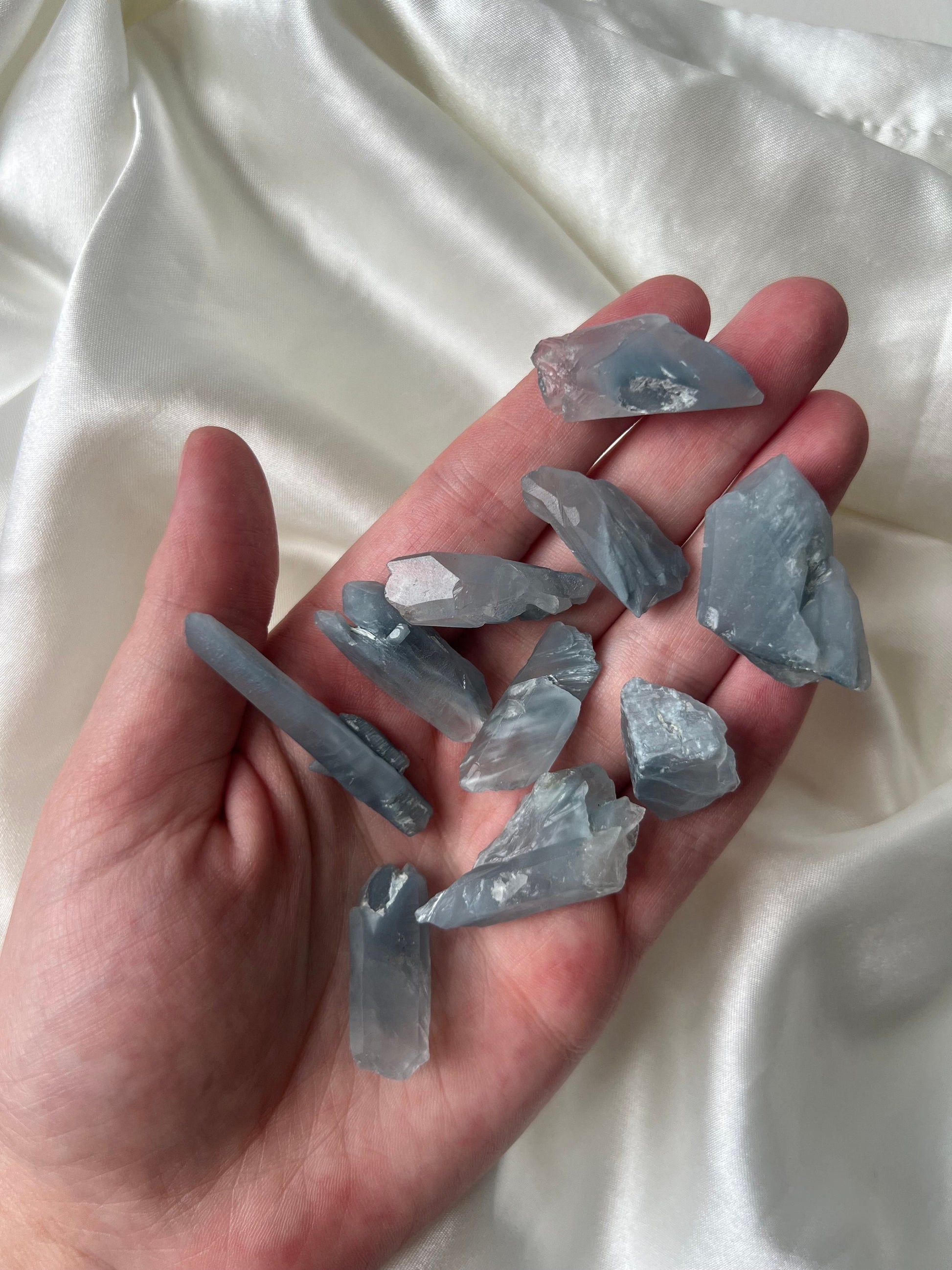 RARE Blue Tara Quartz | Raw Amphibole Quartz Point from Brazil