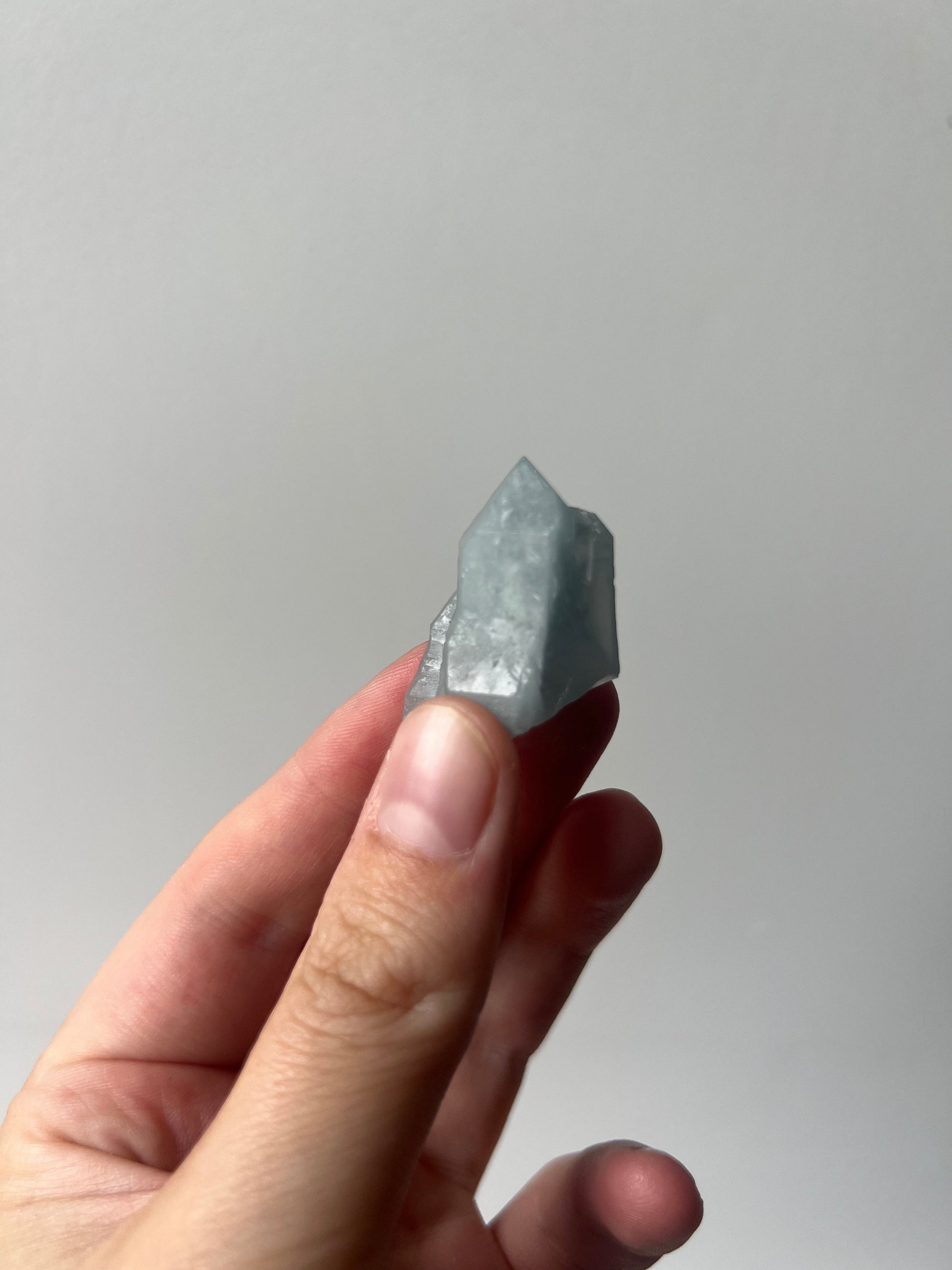 RARE Blue Tara Quartz | Raw Amphibole Quartz Point from Brazil