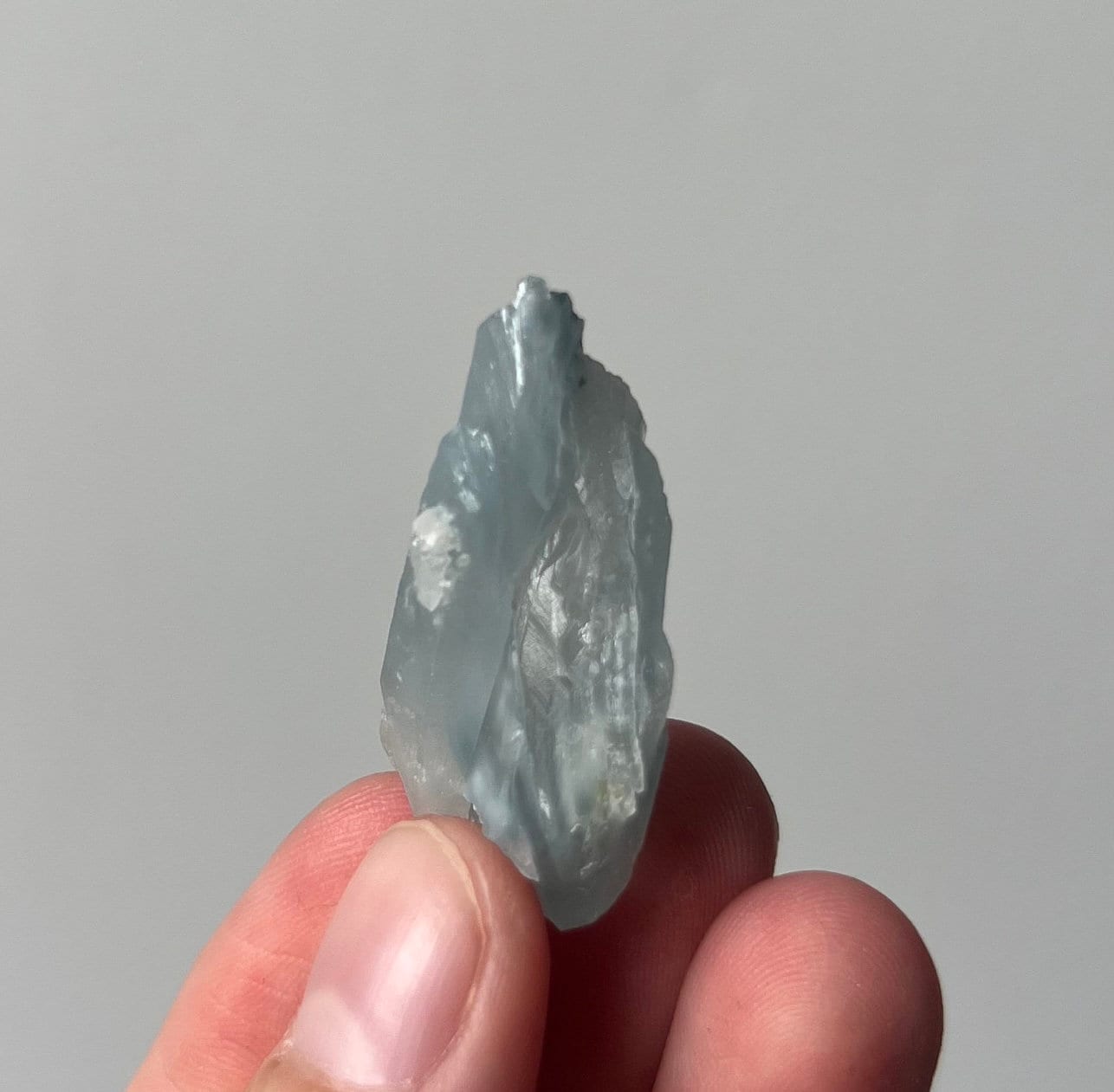 RARE Blue Tara Quartz | Raw Amphibole Quartz Point from Brazil