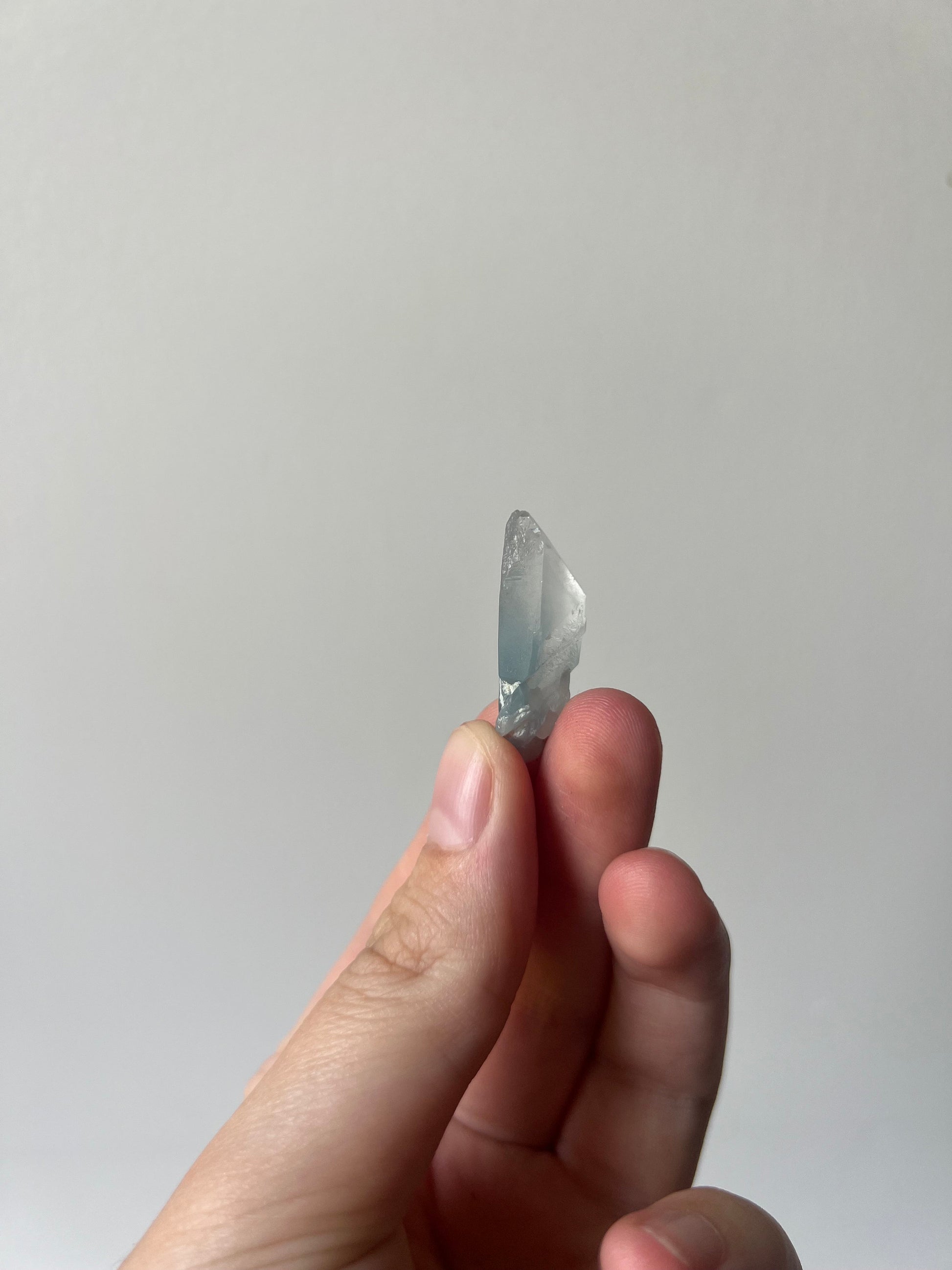 RARE Blue Tara Quartz | Raw Amphibole Quartz Point from Brazil