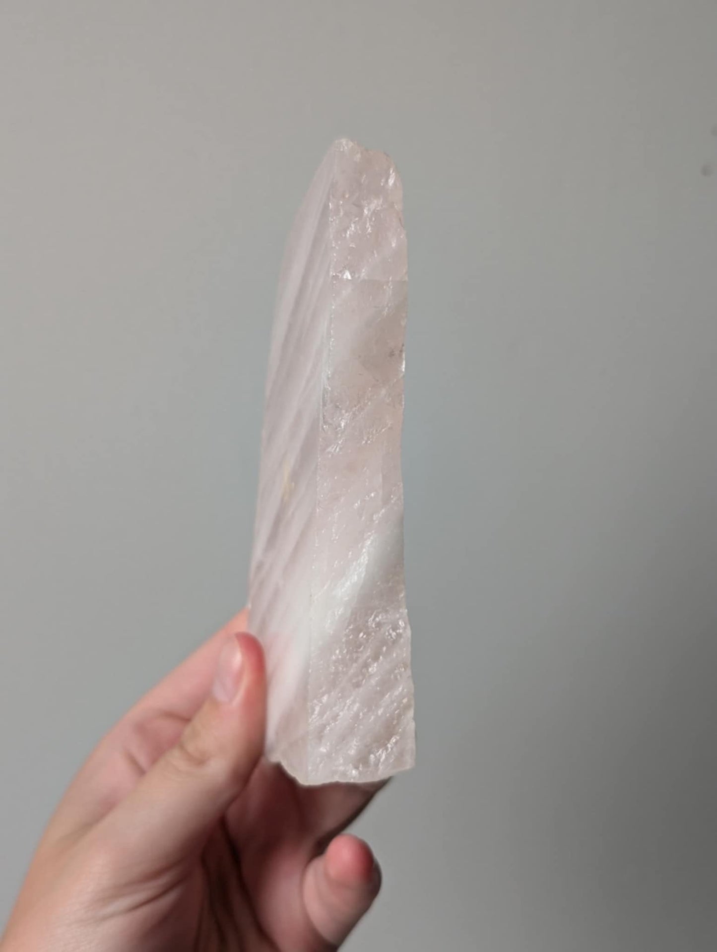 Gorgeous Raw Rose Quartz Slab from Brazil