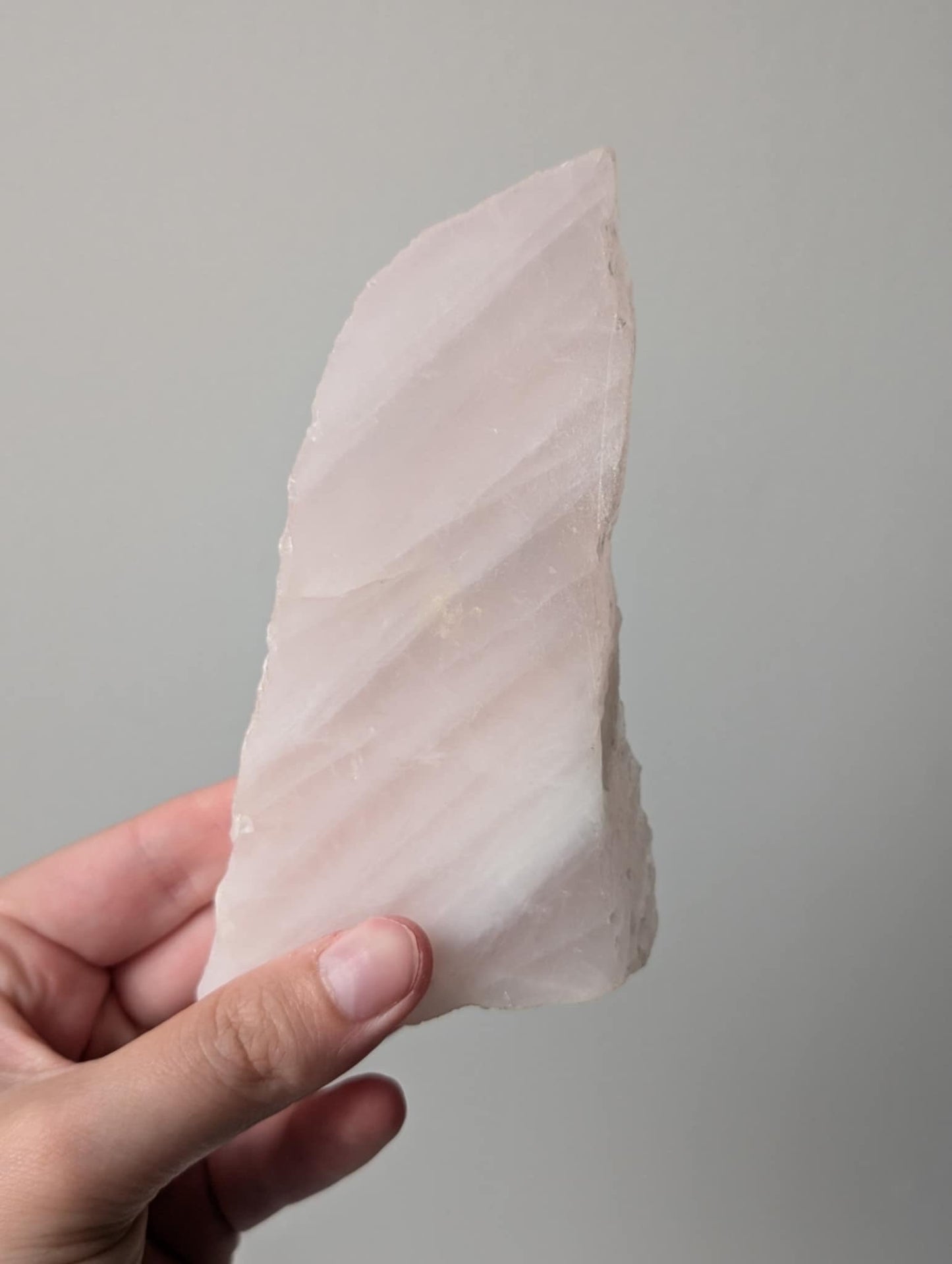 Gorgeous Raw Rose Quartz Slab from Brazil