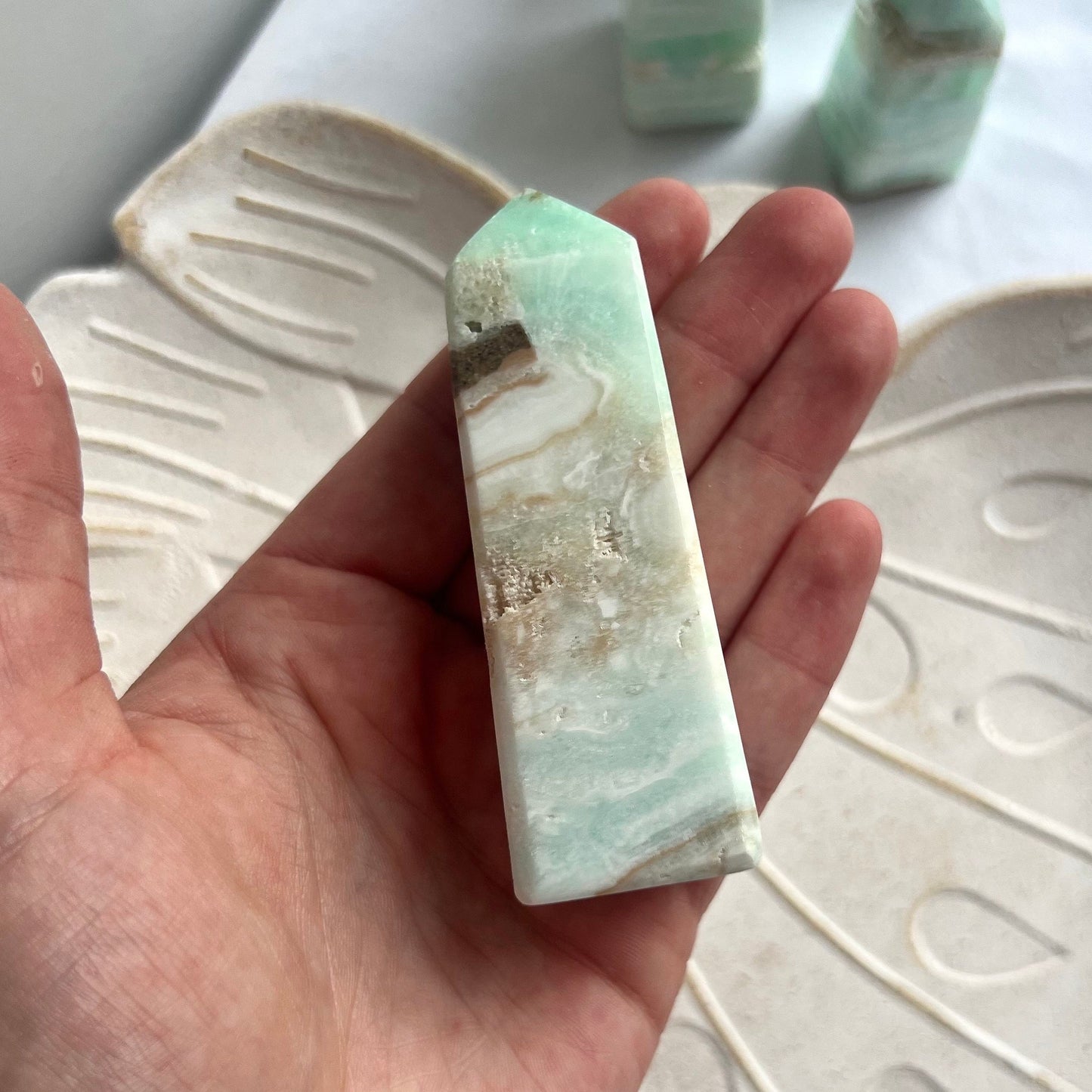 Caribbean Calcite Tower from Pakistan Carribean Calcite Obelisk