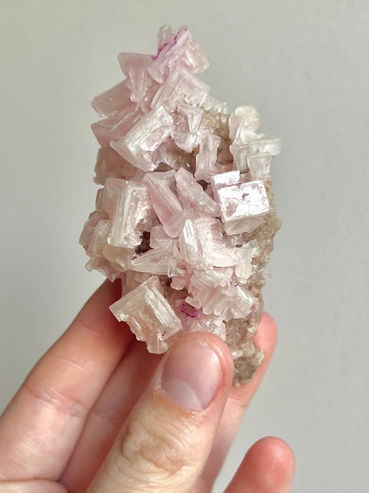 Rare Pink Halite on Trona from Owen’s Lake