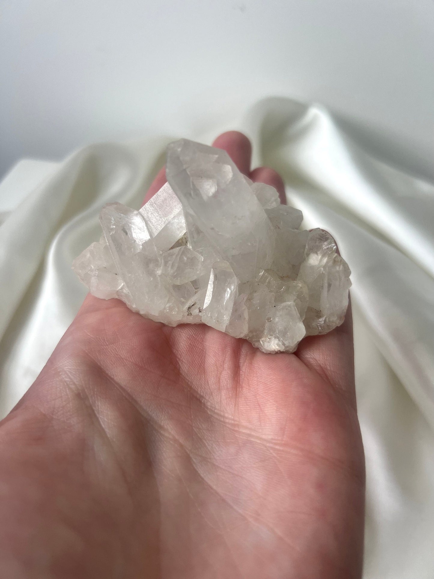 Gorgeous Raw Unpolished Clear Quartz Cluster