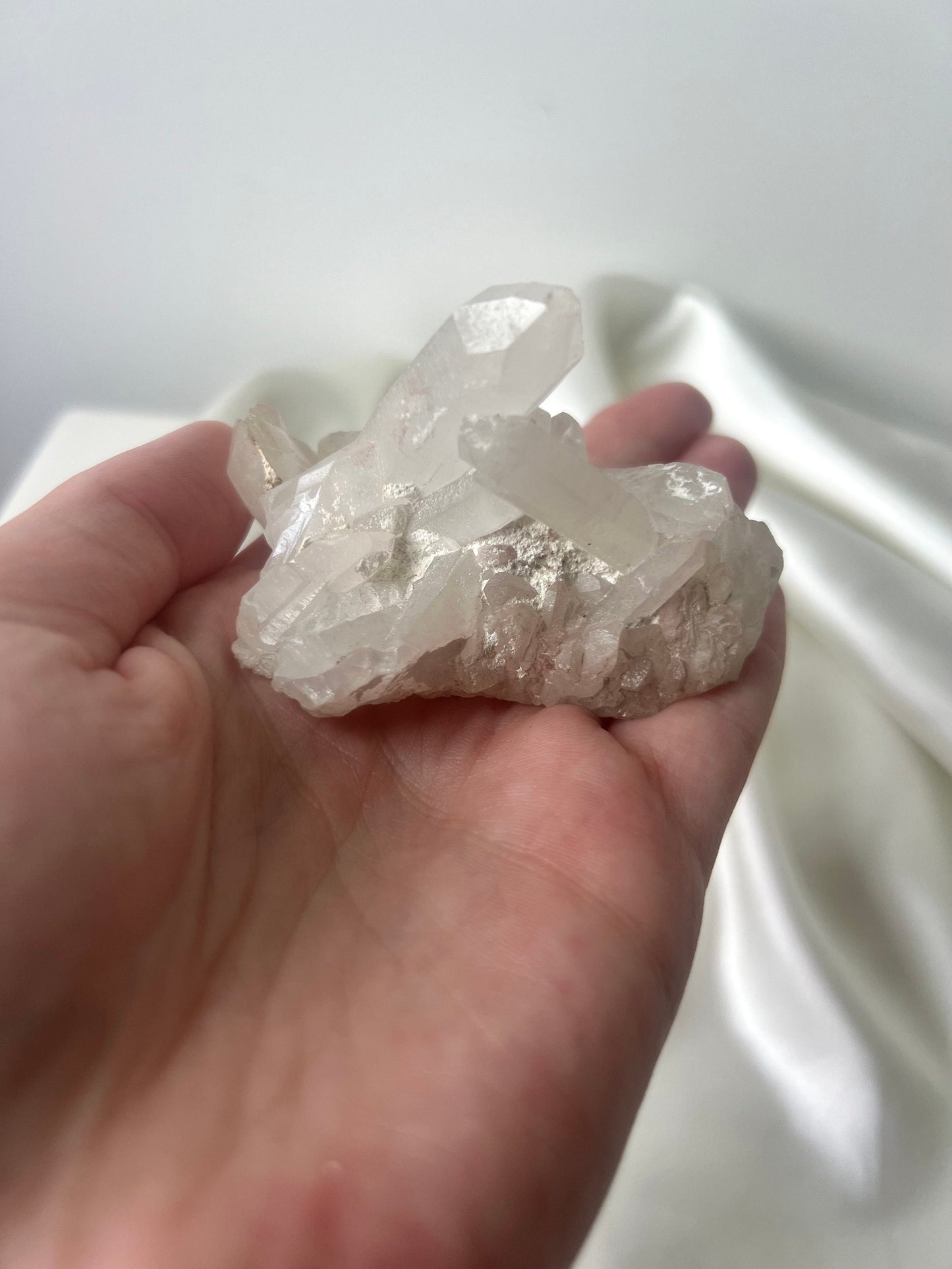 Gorgeous Raw Unpolished Clear Quartz Cluster
