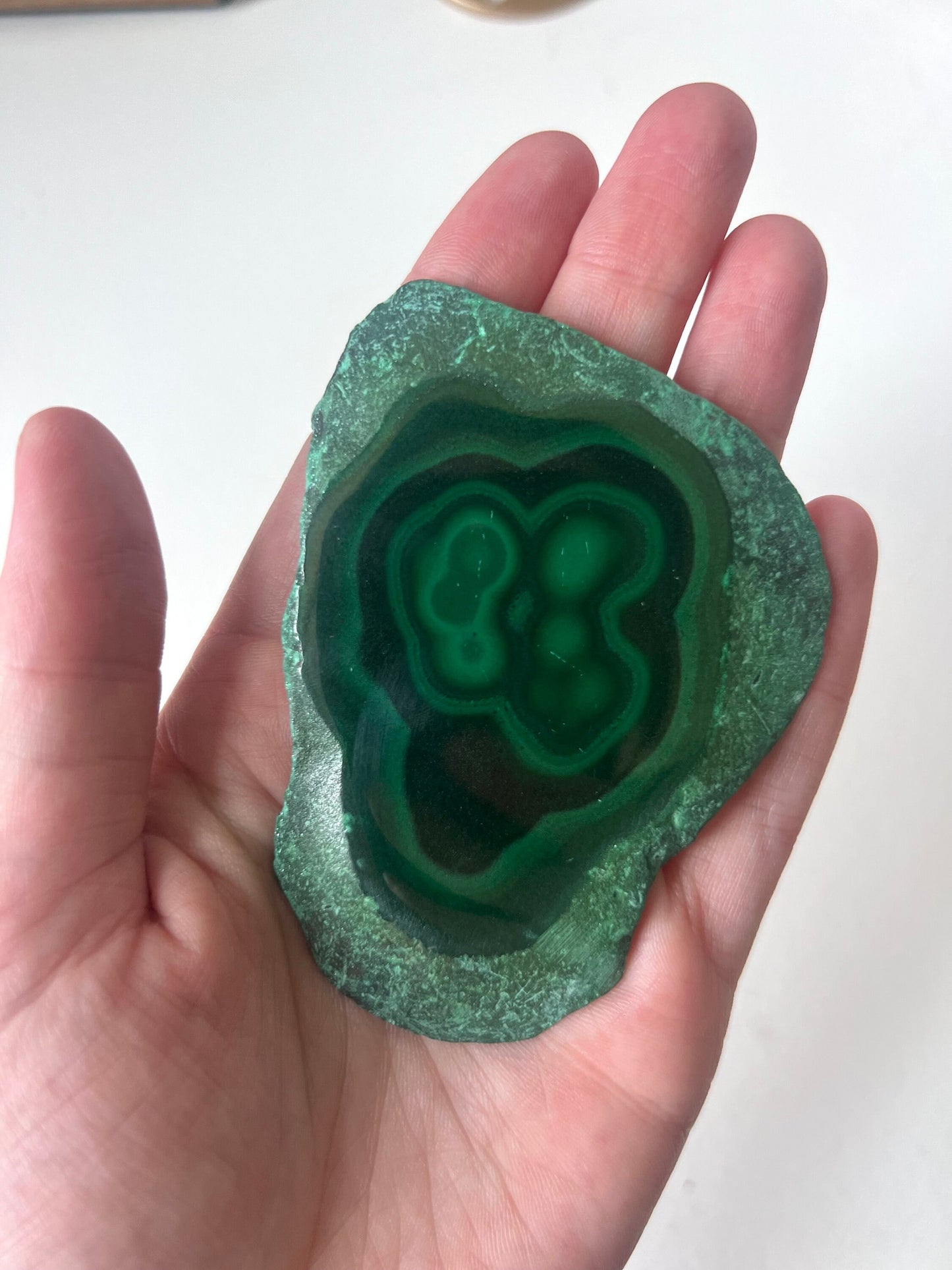 Gorgeous Malachite Mini Slab | Polished Banded Malachite Slice