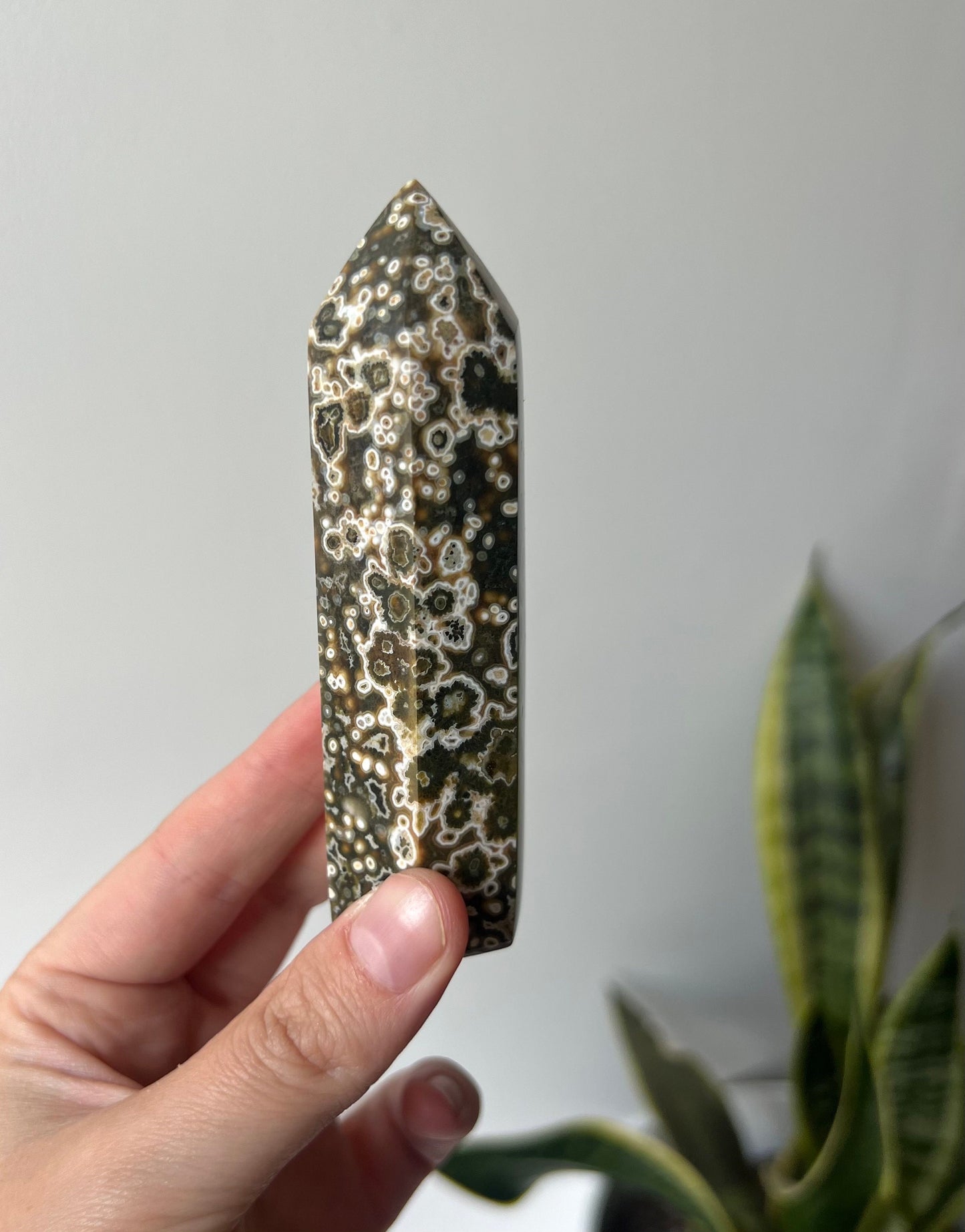 Stunning Veinless Ocean Jasper Tower from Madagascar | Ocean Jasper Obelisk