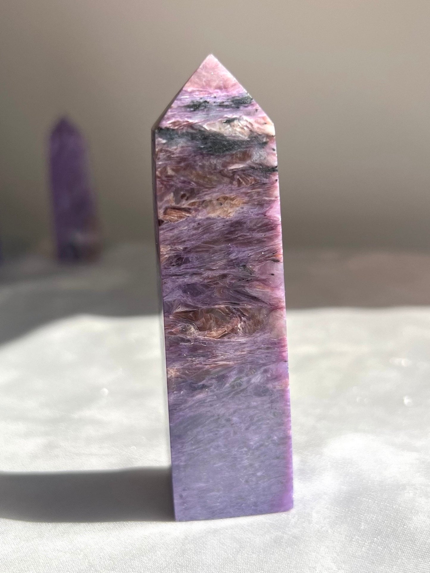 Gorgeous High Quality Charoite Tower | Charoite Obelisk