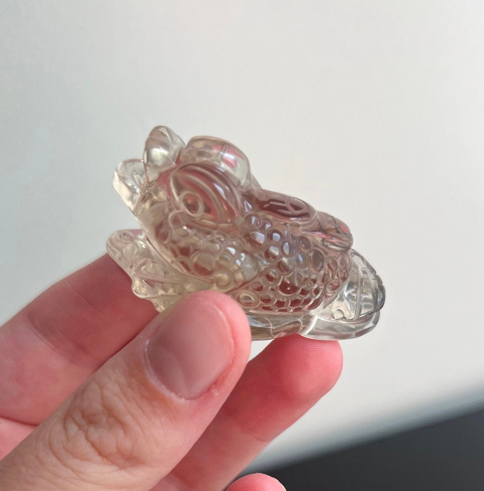 Natural Citrine Money Toads | Hand Carved Feng Shui Jin Chan