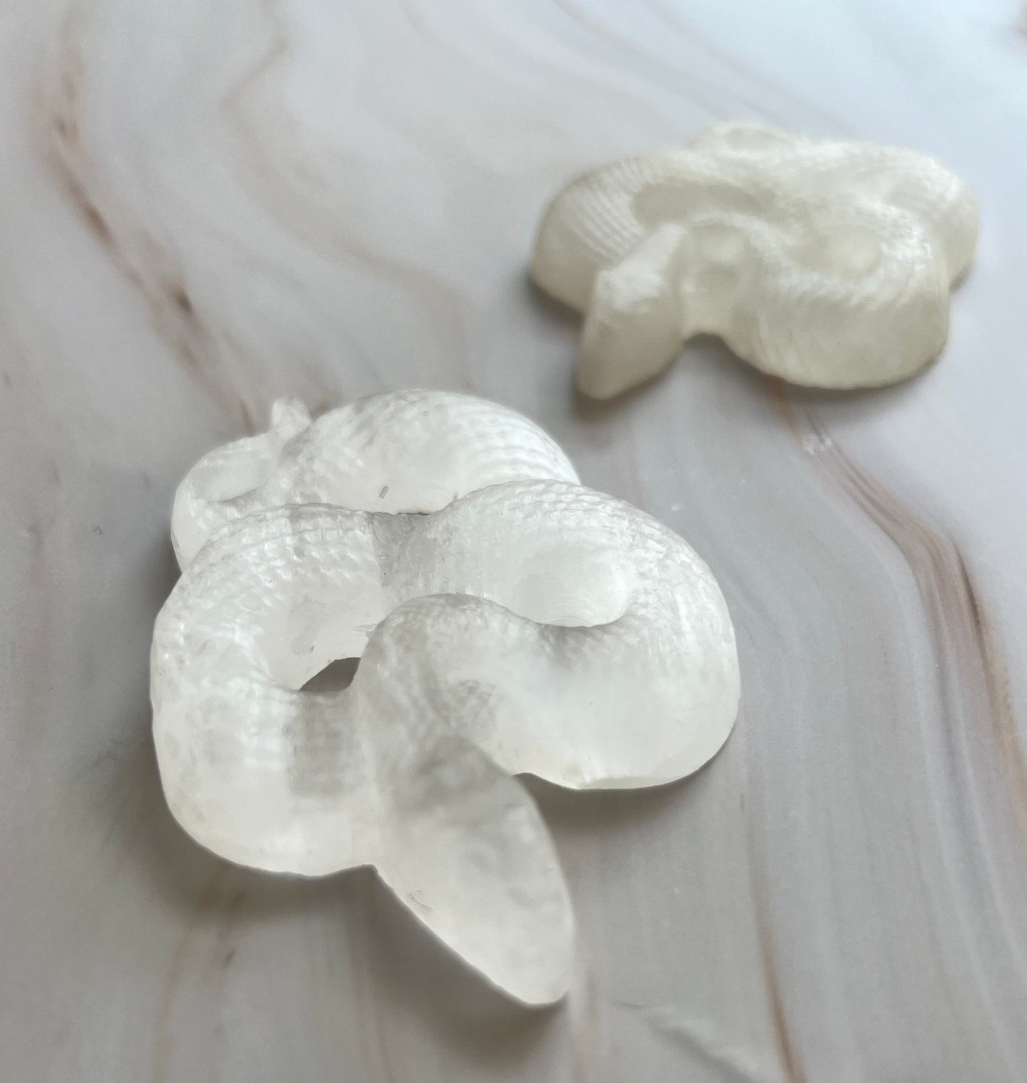 Gorgeous Selenite Snake Carving | One (1) Satin Spar Snake Carving
