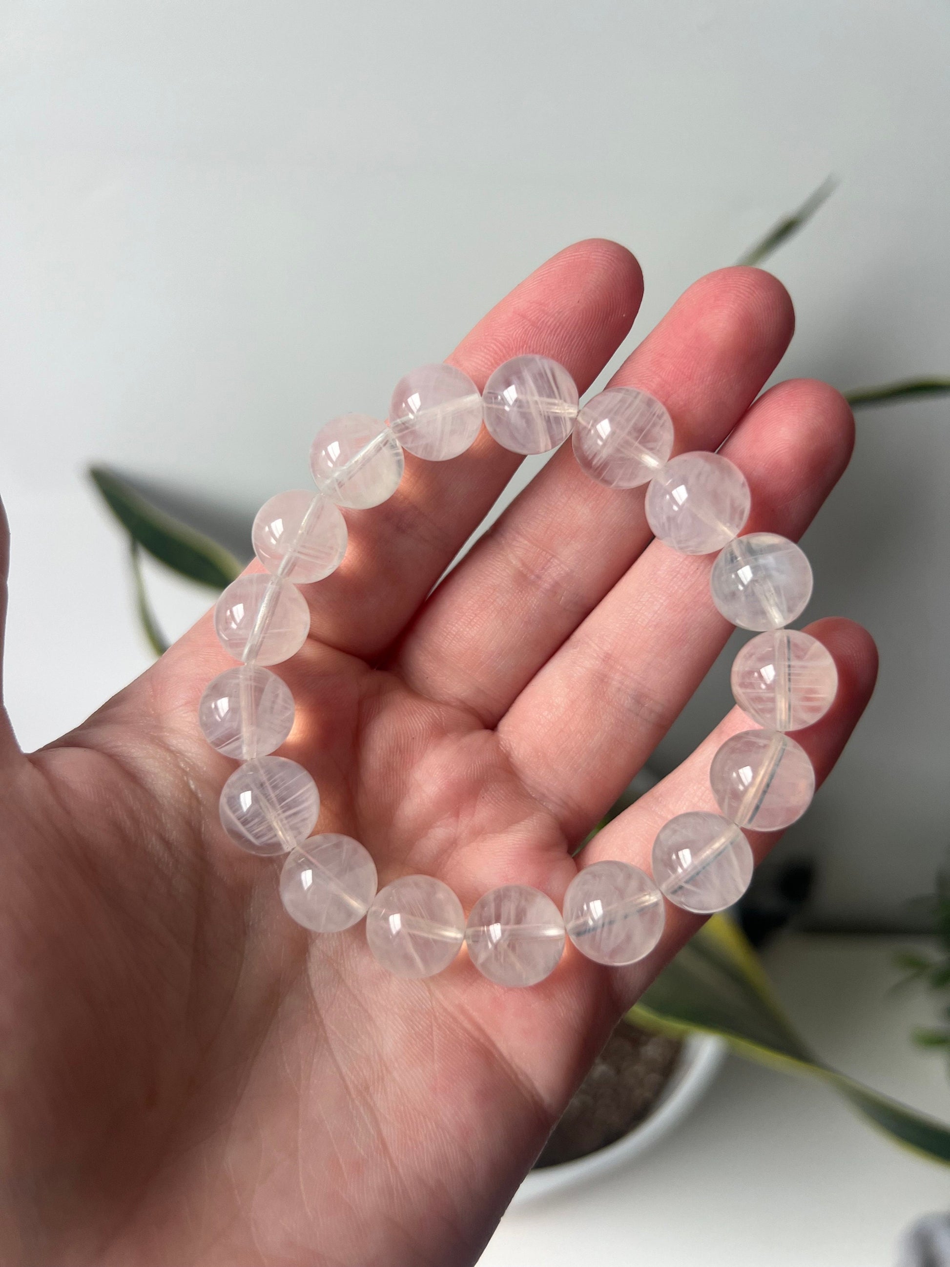 RARE Angel Feather Quartz Bracelet 9mm | Blue Needle Quartz