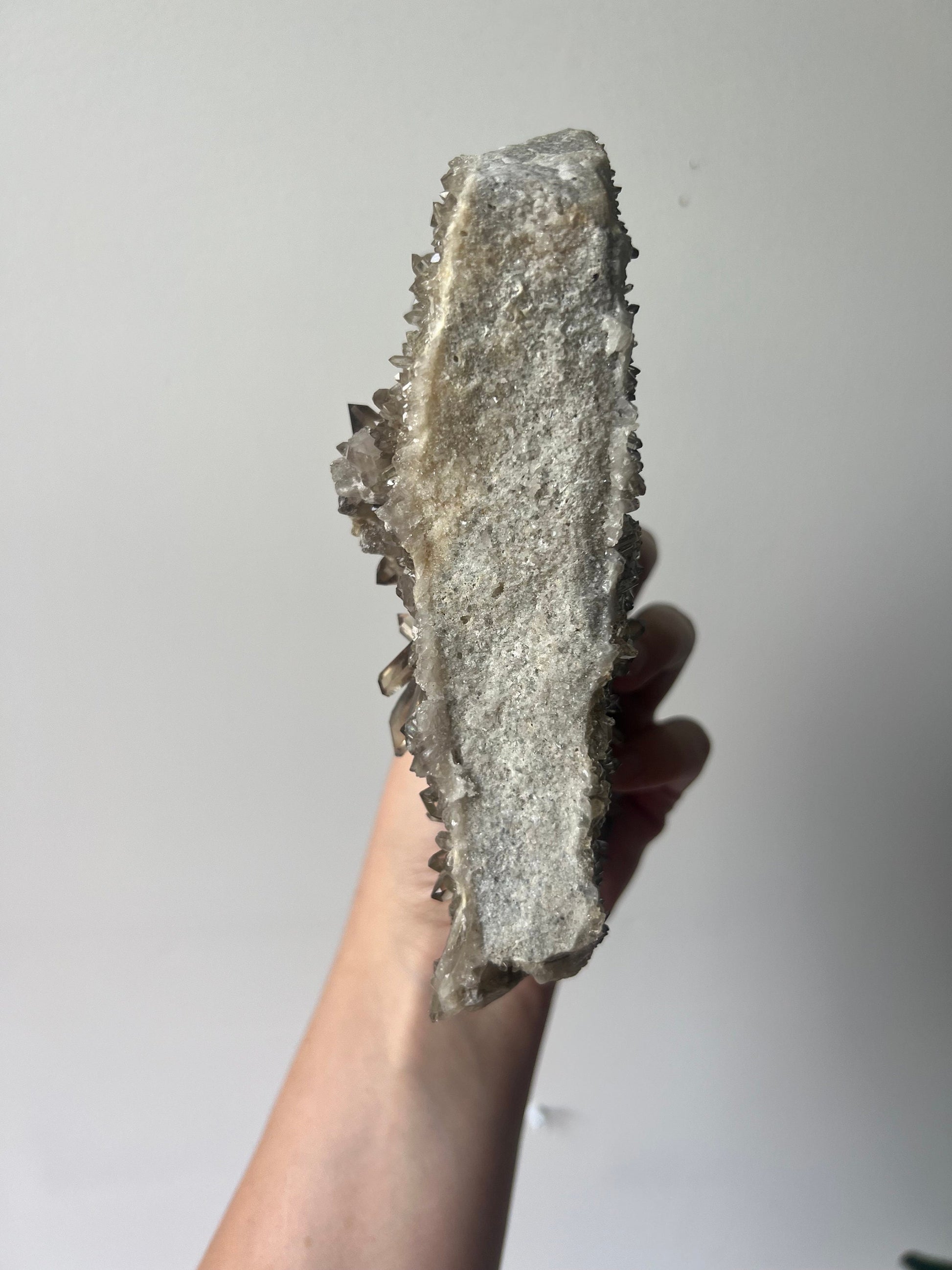 STUNNING Smoky Quartz Cluster with Small Points | Coffee Table Smoky Quartz Slab