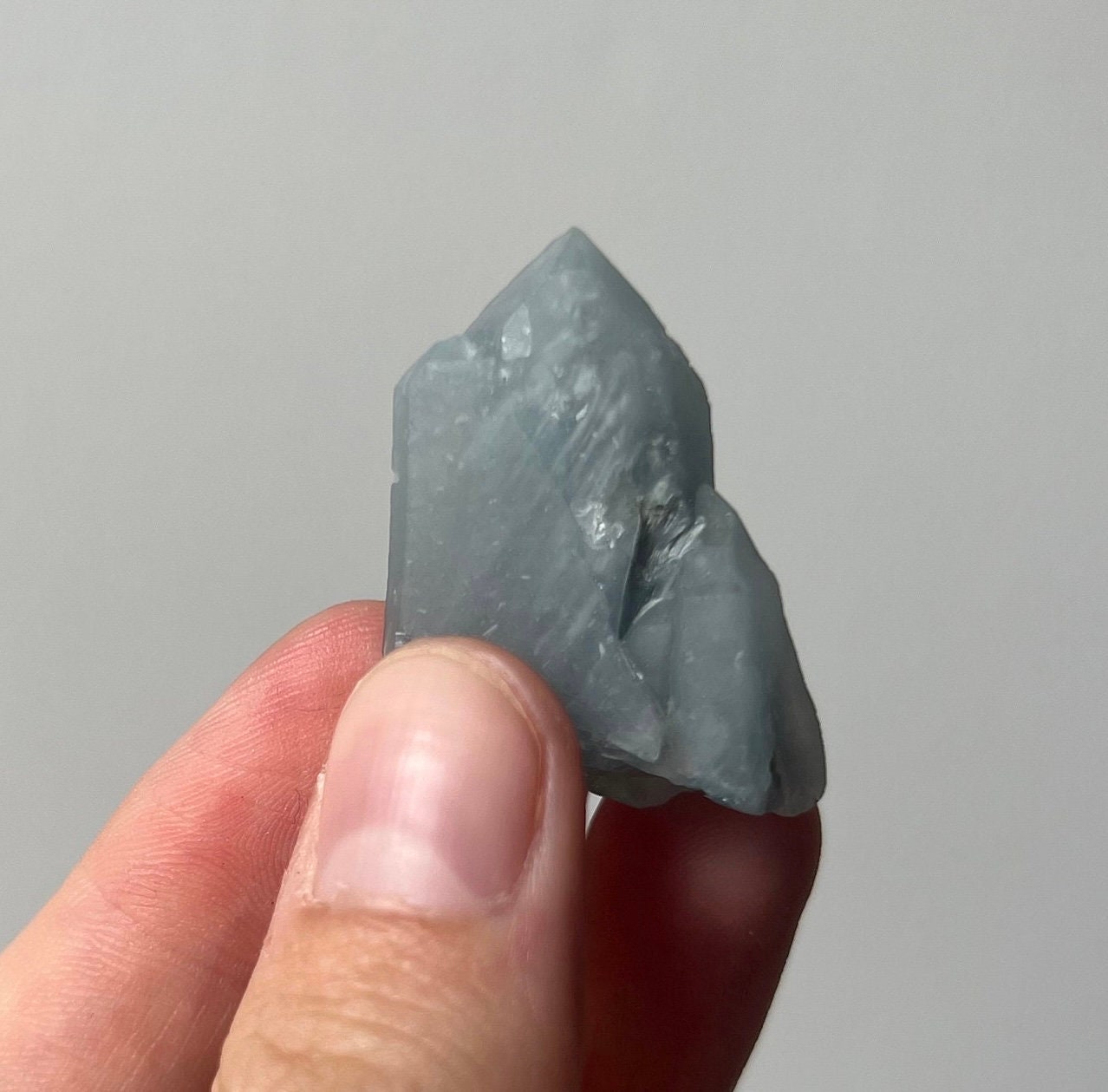 RARE Blue Tara Quartz | Raw Amphibole Quartz Point from Brazil