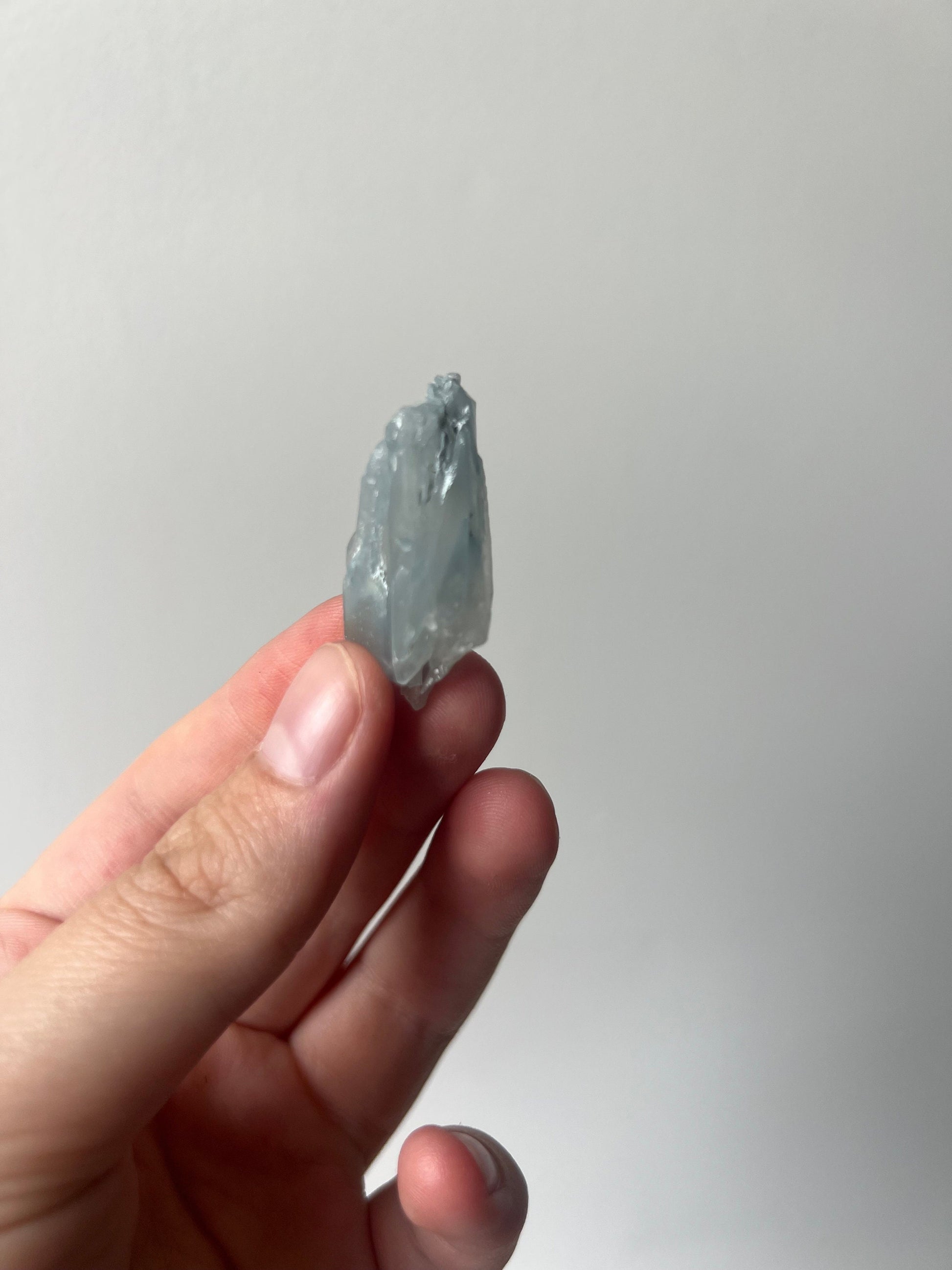 RARE Blue Tara Quartz | Raw Amphibole Quartz Point from Brazil