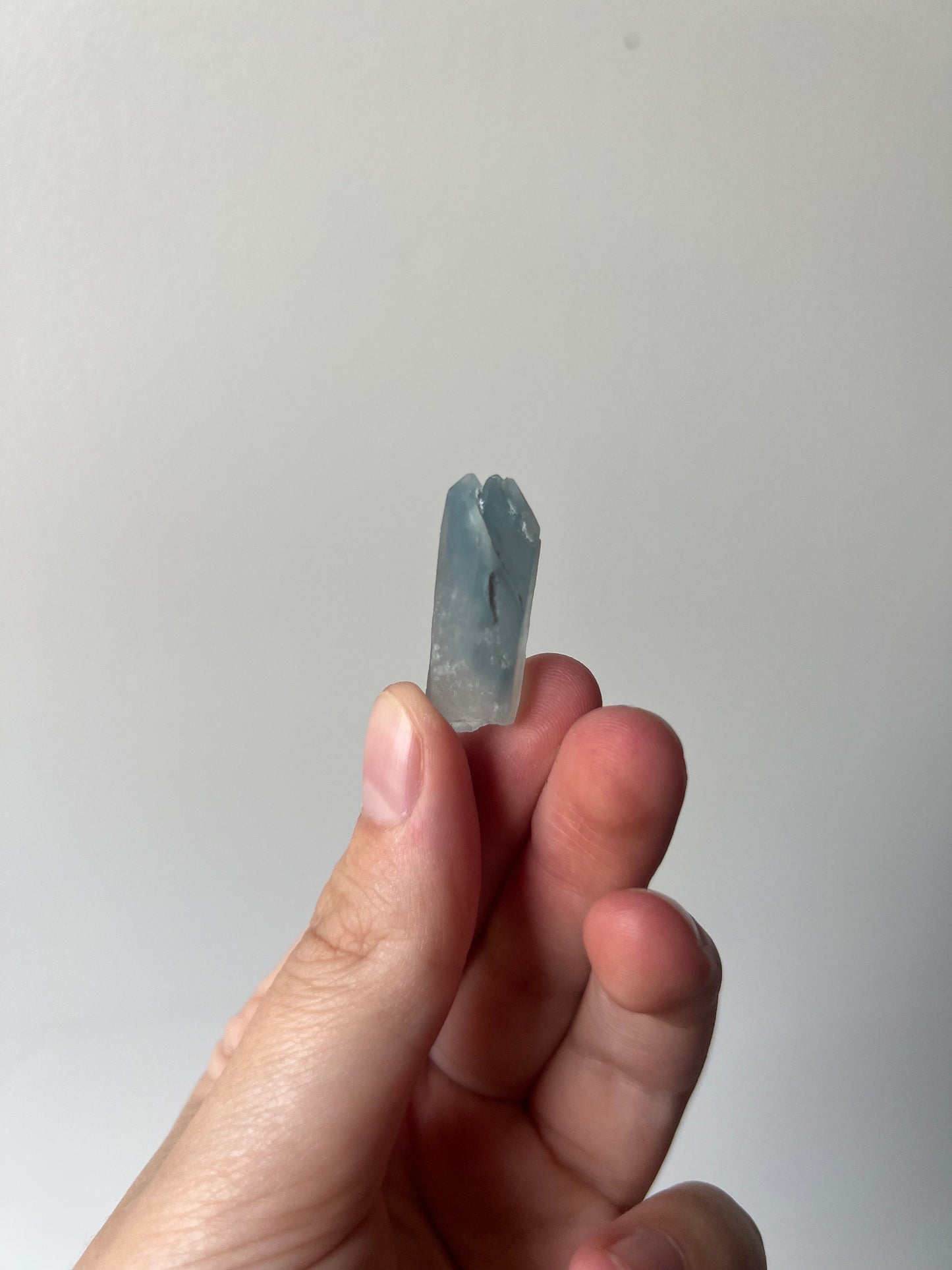 RARE Blue Tara Quartz | Raw Amphibole Quartz Point from Brazil