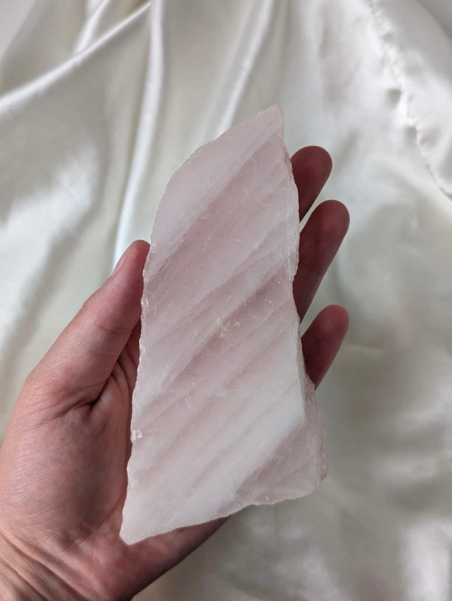 Gorgeous Raw Rose Quartz Slab from Brazil