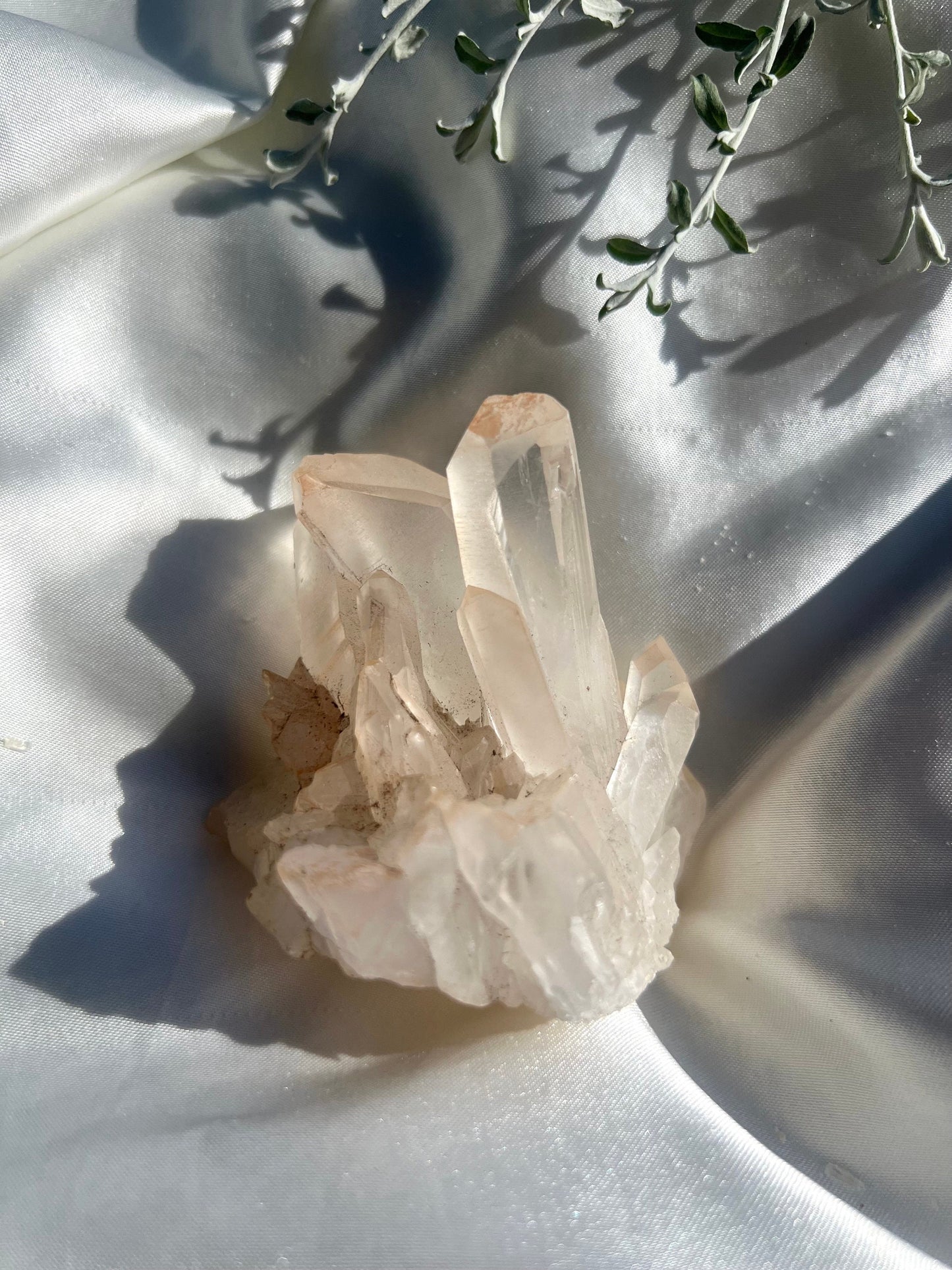 Clear Quartz Cluster with Long Quartz Points 5.4oz