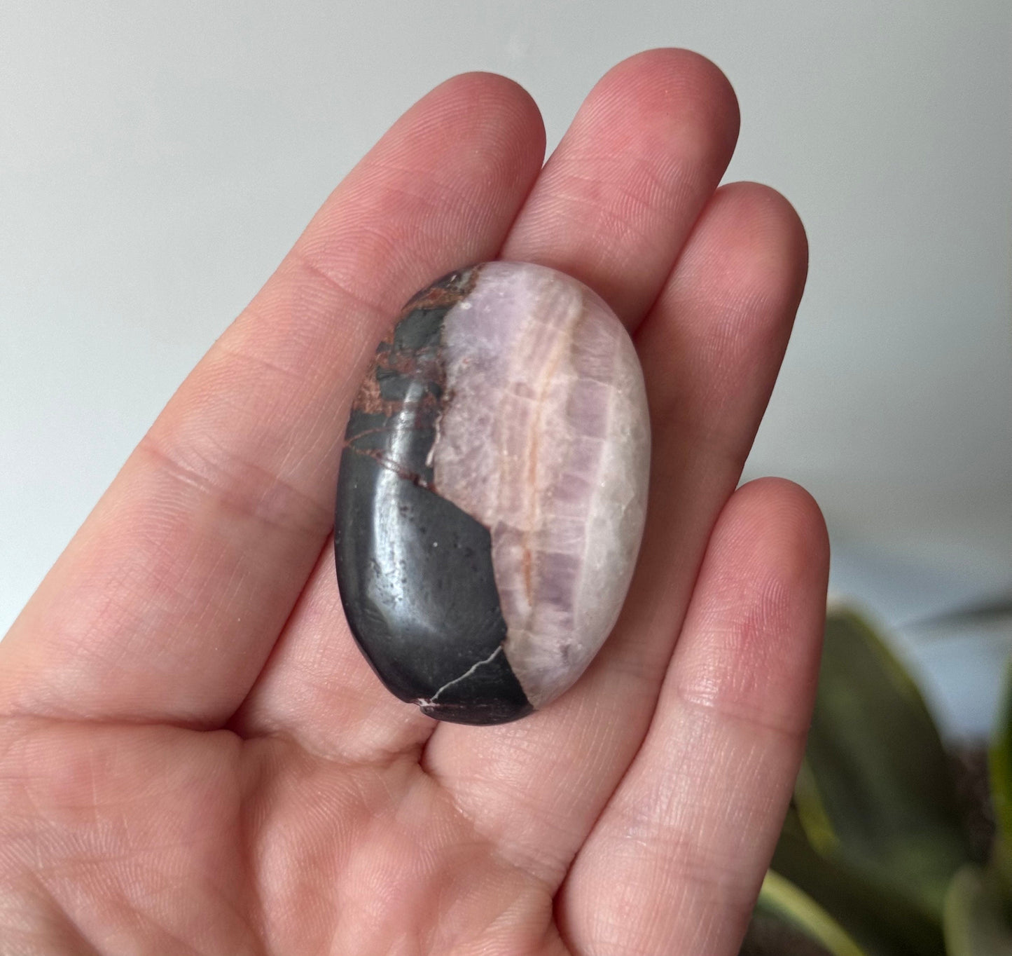 Beautiful Small Pink Aragonite Palm Stone From Pakistan