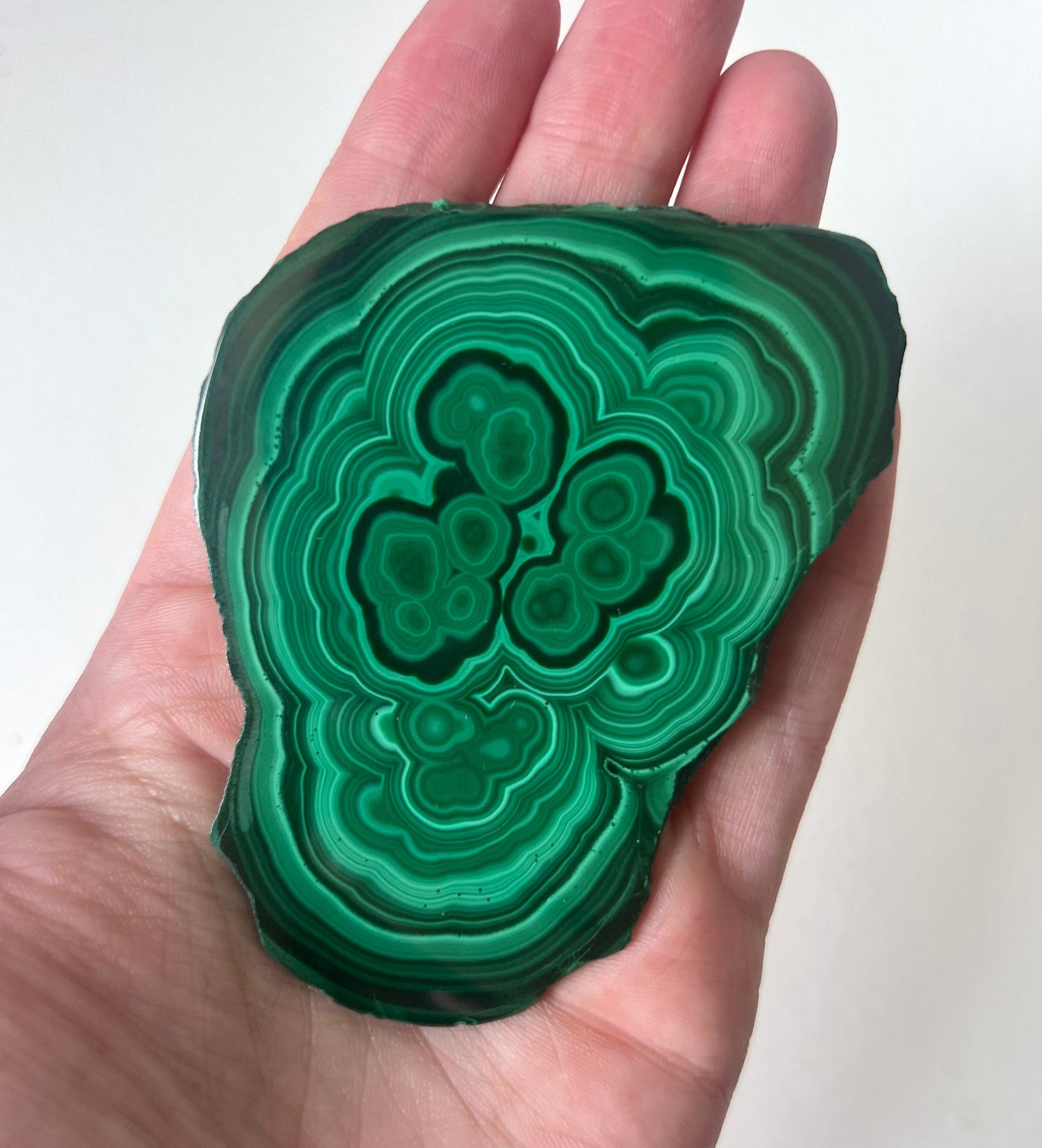 Gorgeous Malachite Mini Slab | Polished Banded Malachite Slice
