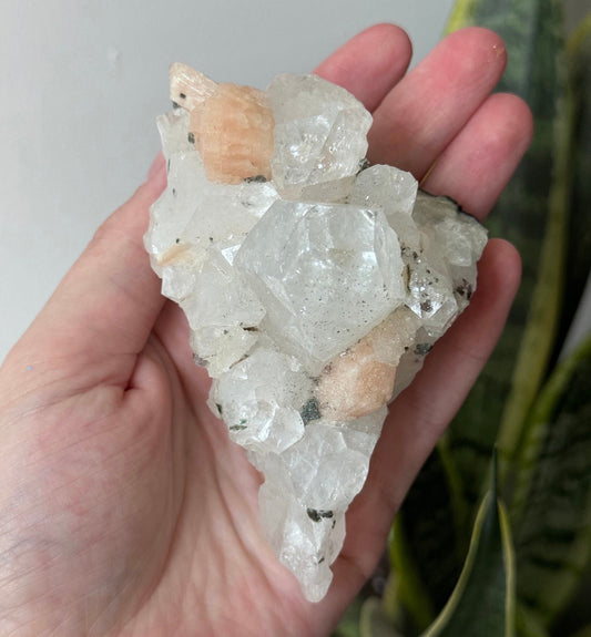 Apophyllite with Stilbite Cluster Raw Apophyllite with Stilbite Specimen